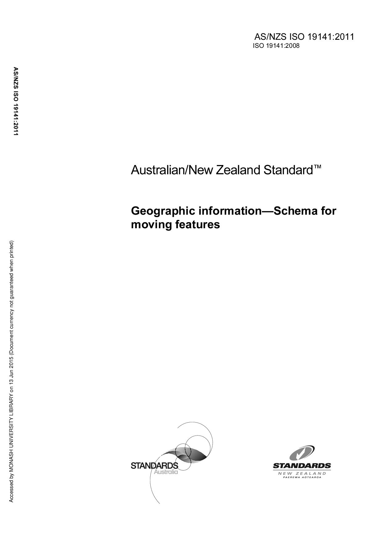 AS/NZS ISO 19141:2011封面图