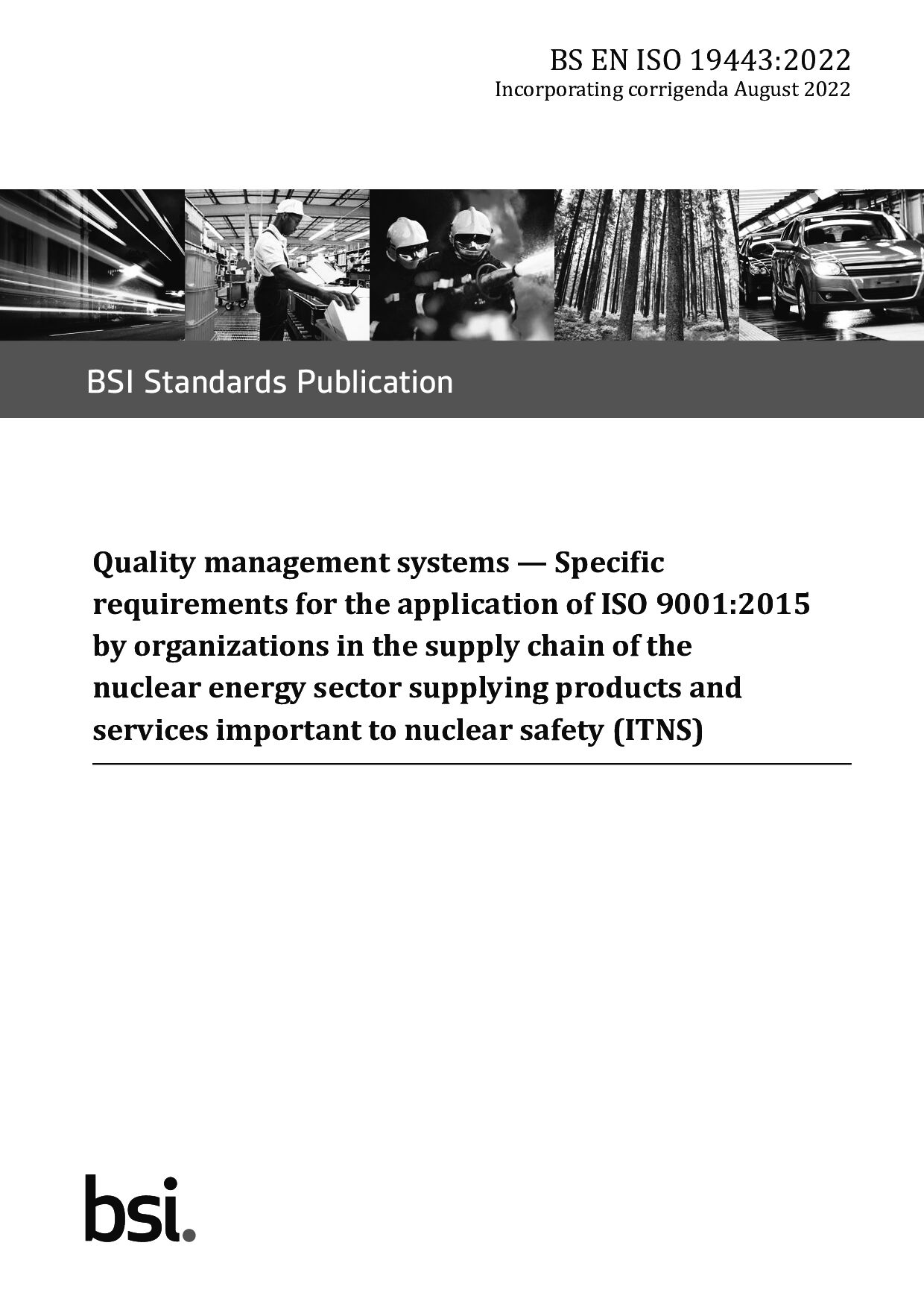 BS EN ISO 19443:2022