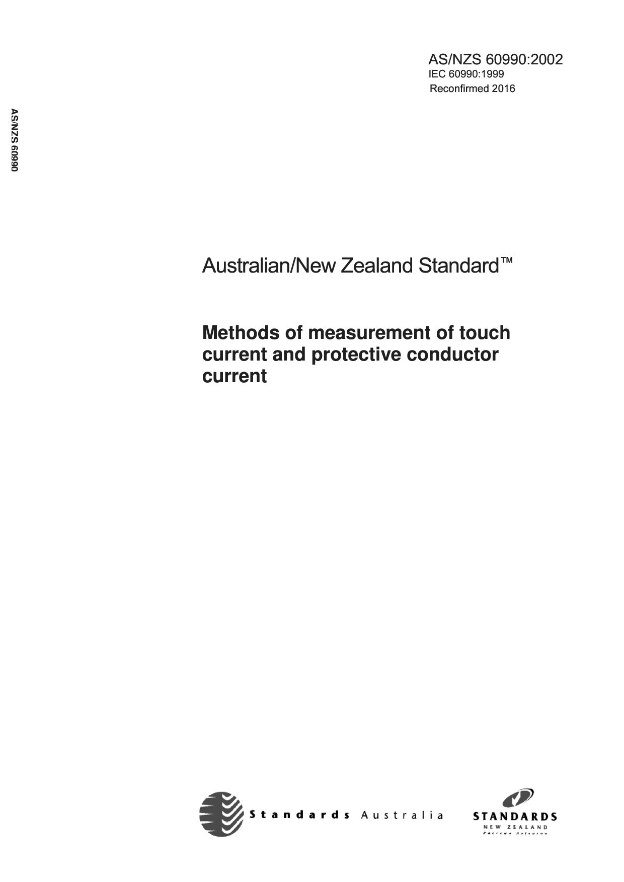 AS/NZS 60990:2002(R2016)封面图