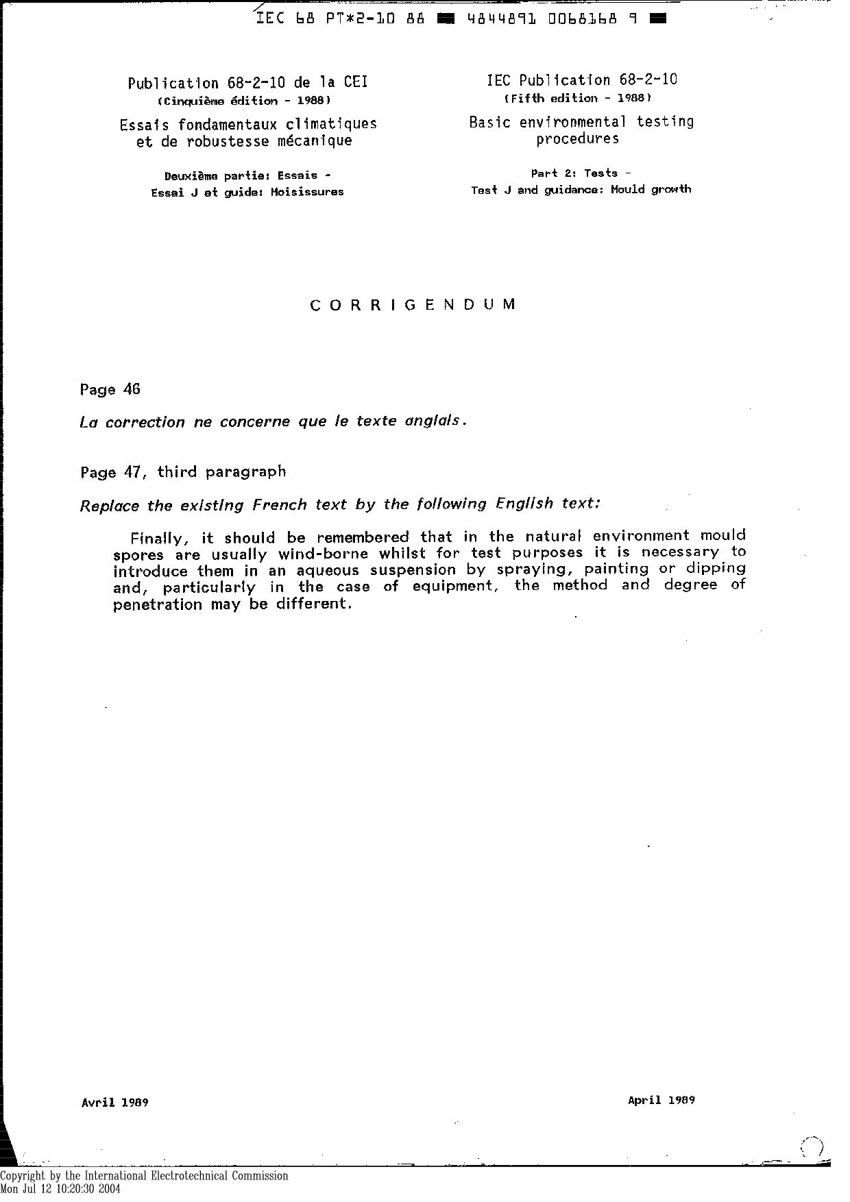 IEC 60068-2-10:1988封面图