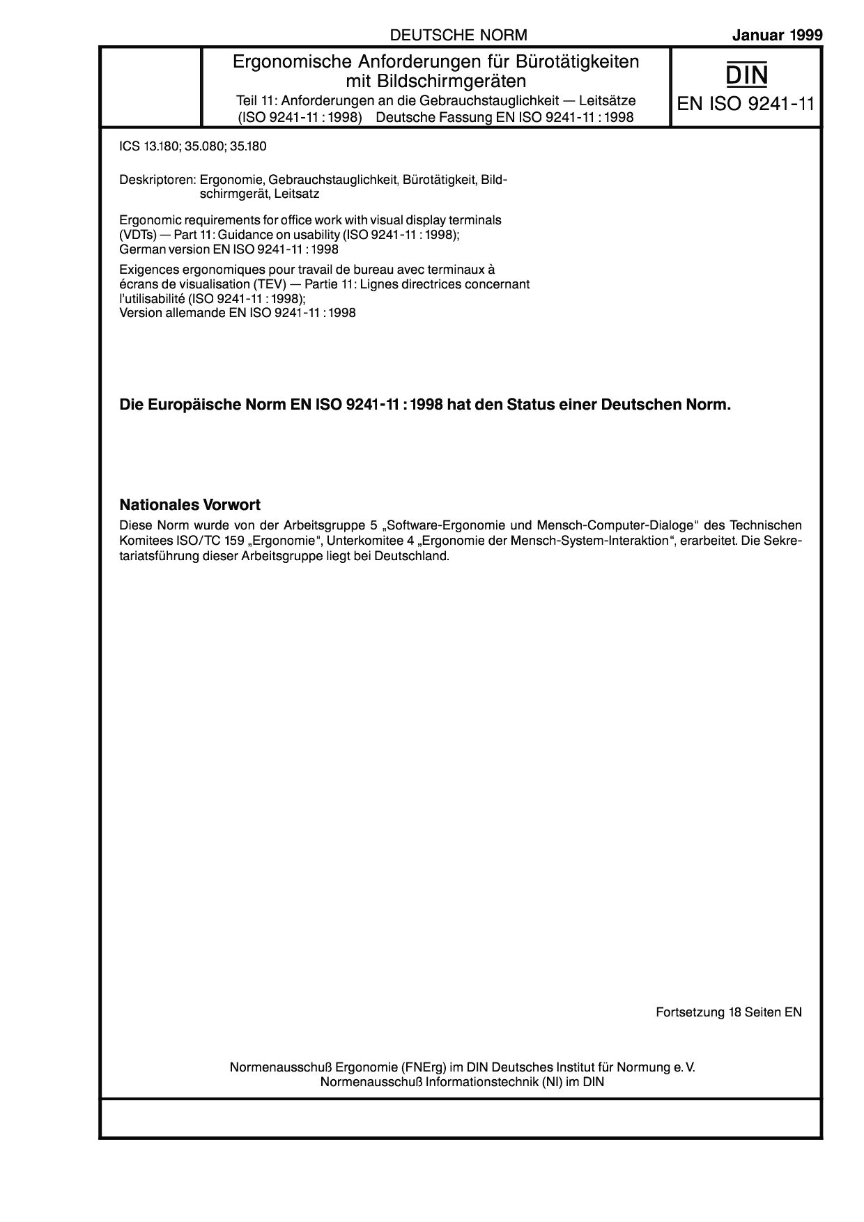 DIN EN ISO 9241-11:1999