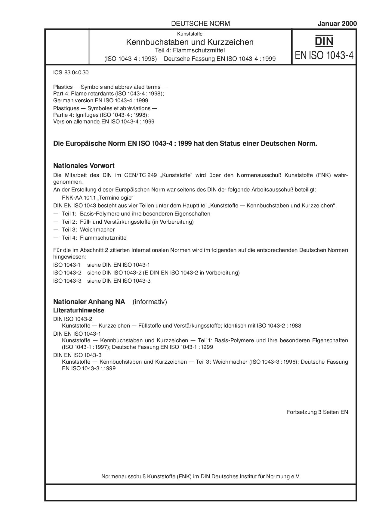 DIN EN ISO 1043-4:2000封面图