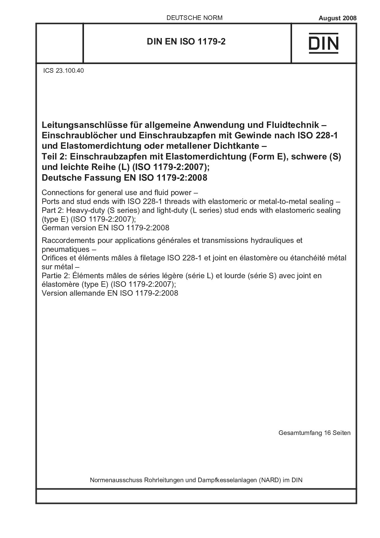 DIN EN ISO 1179-2:2008封面图