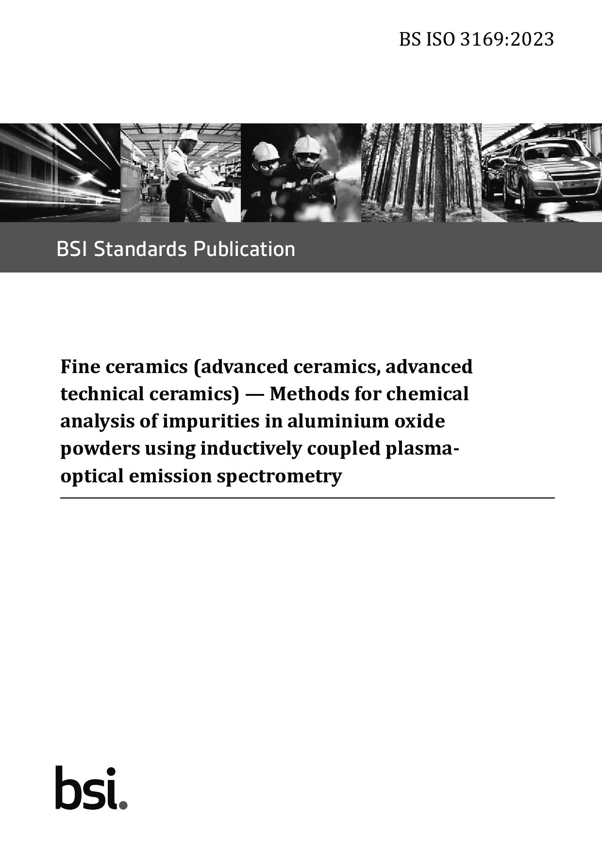 BS ISO 3169:2023封面图