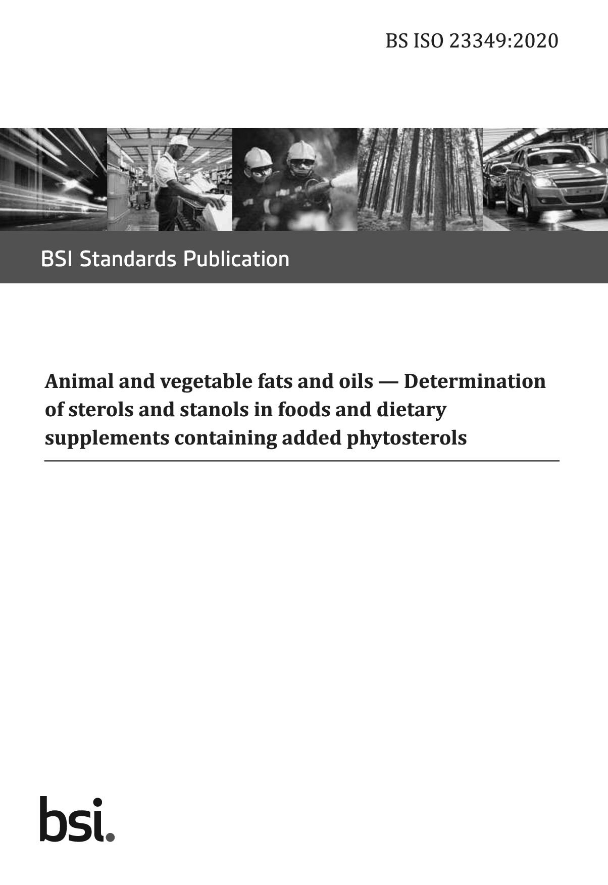 BS ISO 23349:2020封面图