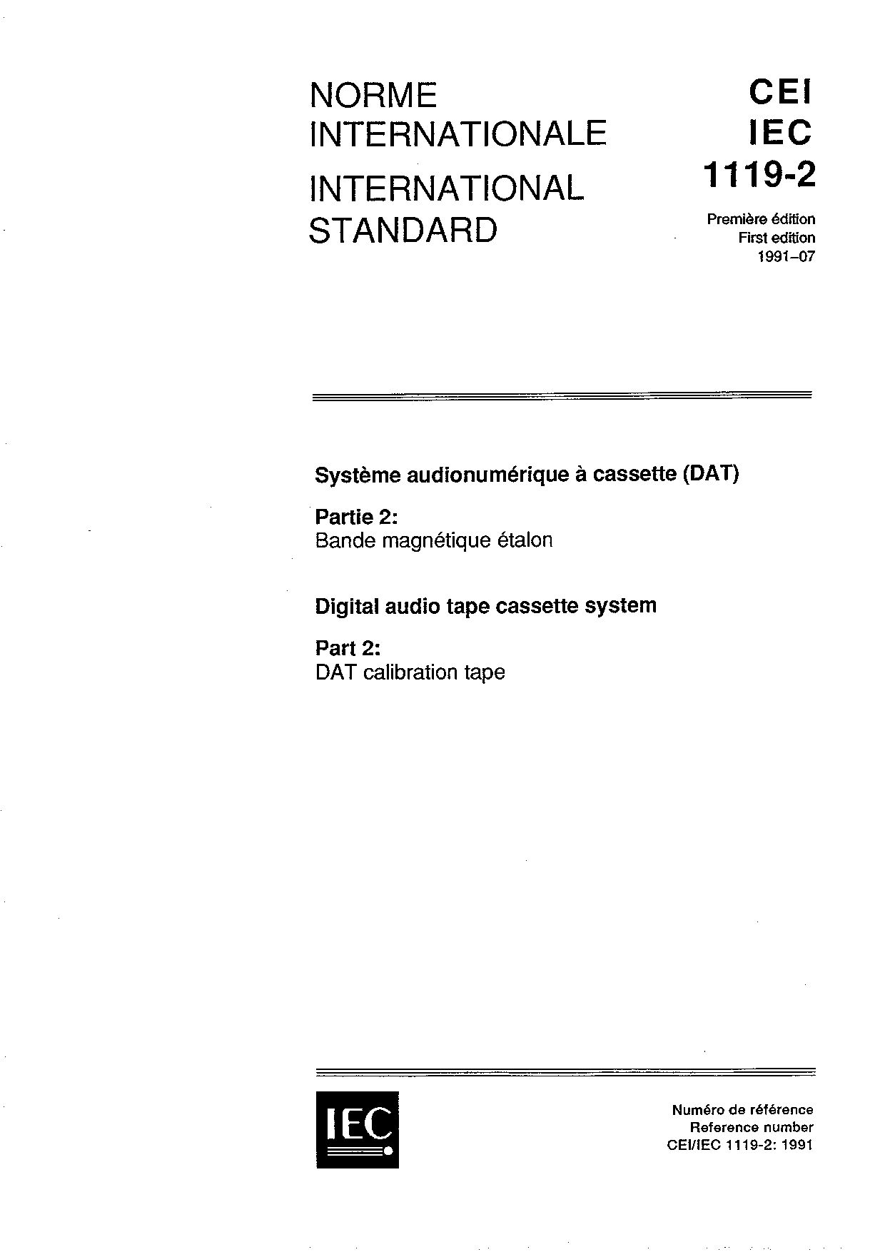 IEC 61119-2:1991