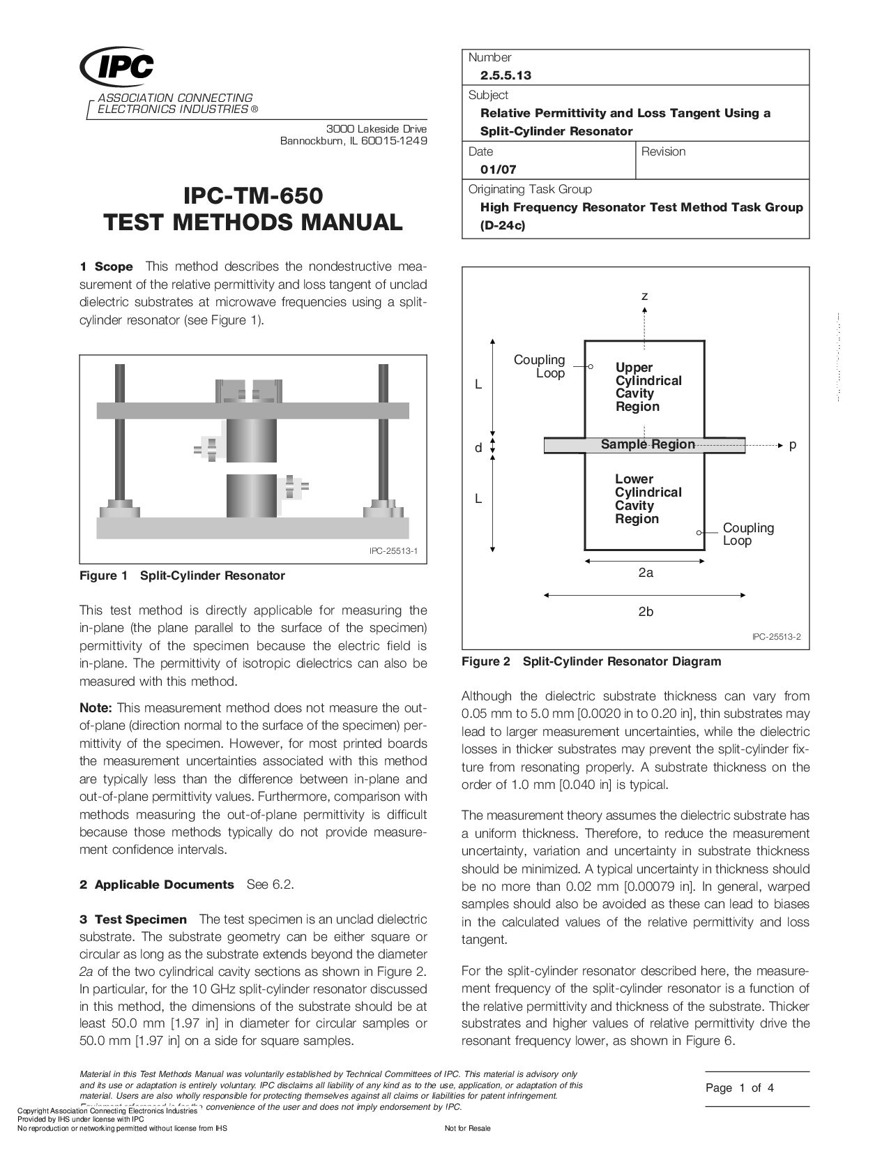 IPC TM-650 2.5.5.13-2007封面图