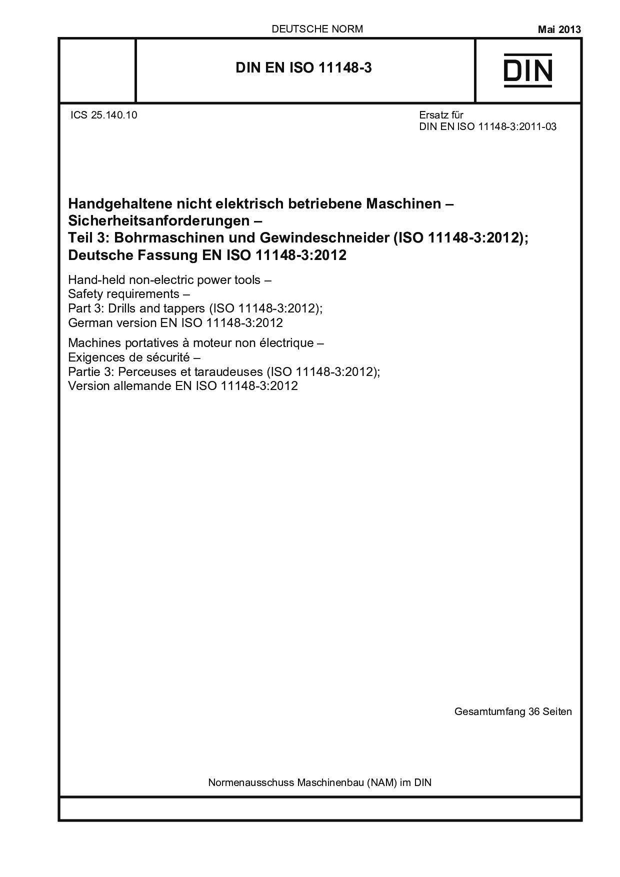 DIN EN ISO 11148-3:2013