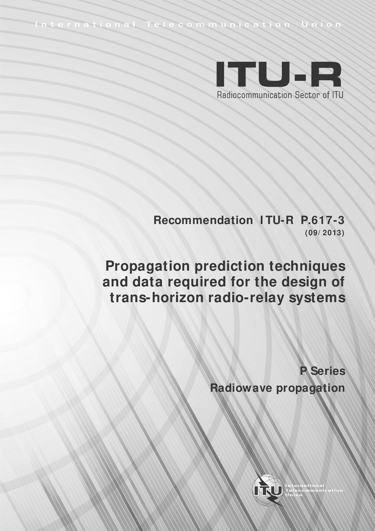ITU-R P.617-3-2013封面图