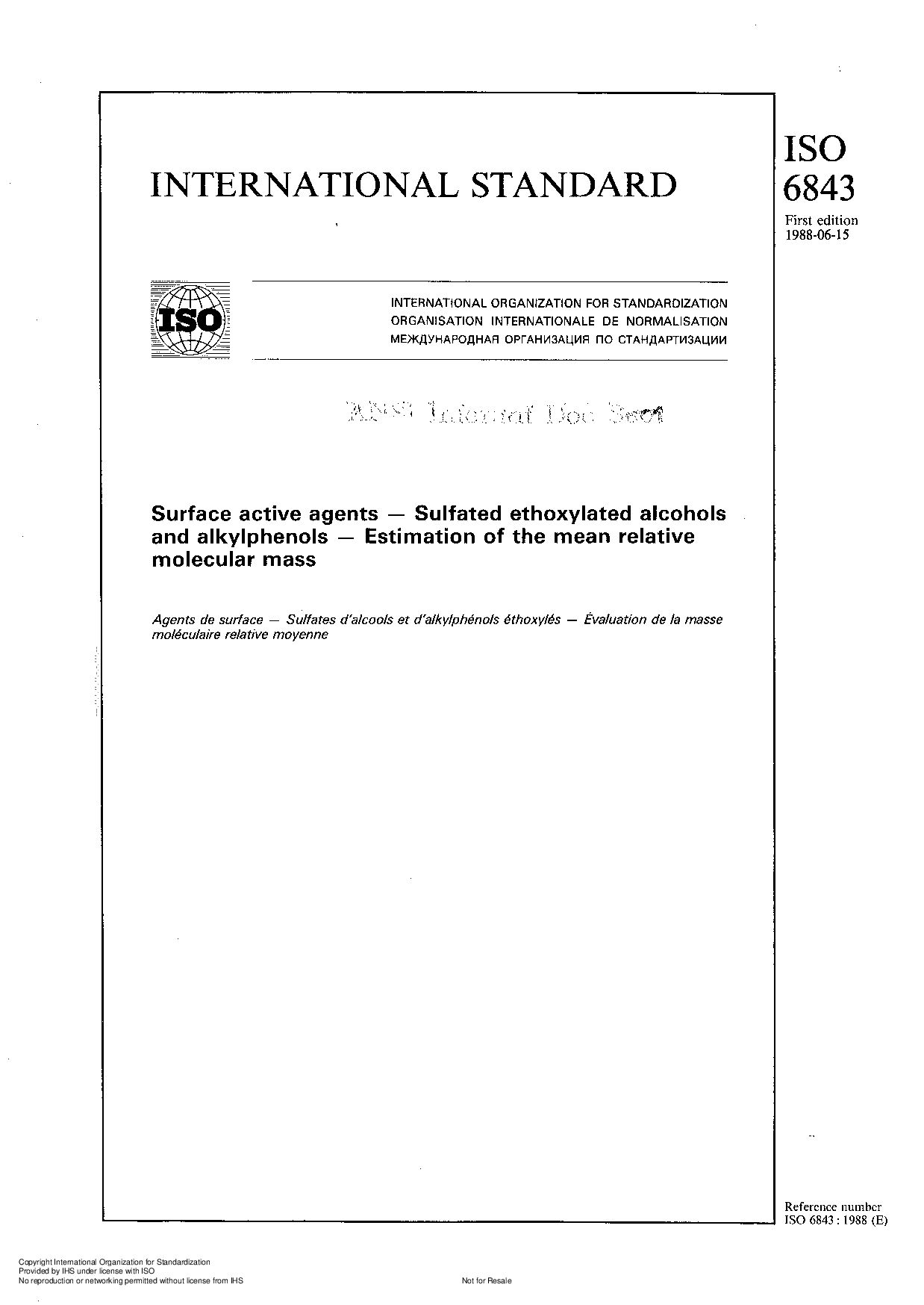 ISO 6843:1988封面图