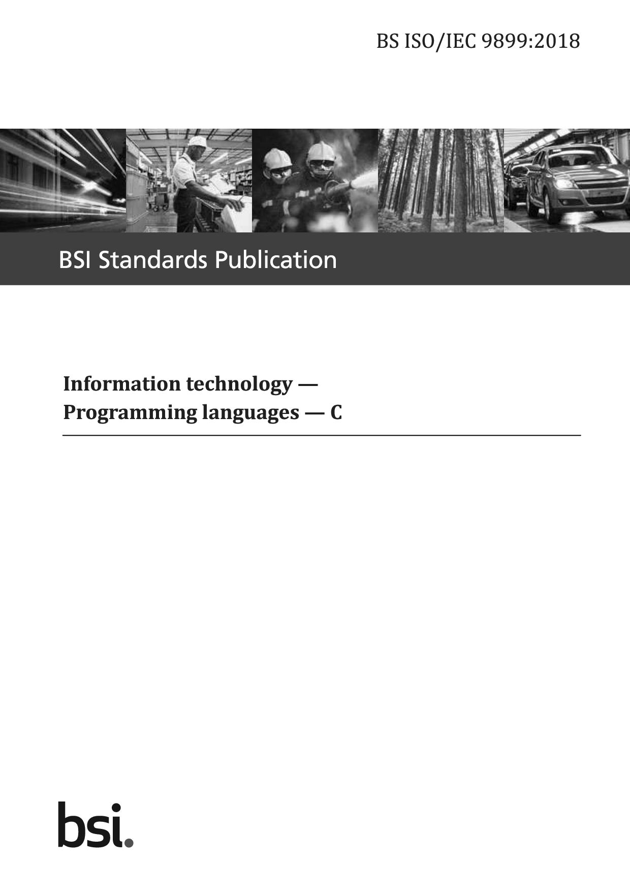 BS ISO/IEC 9899:2018