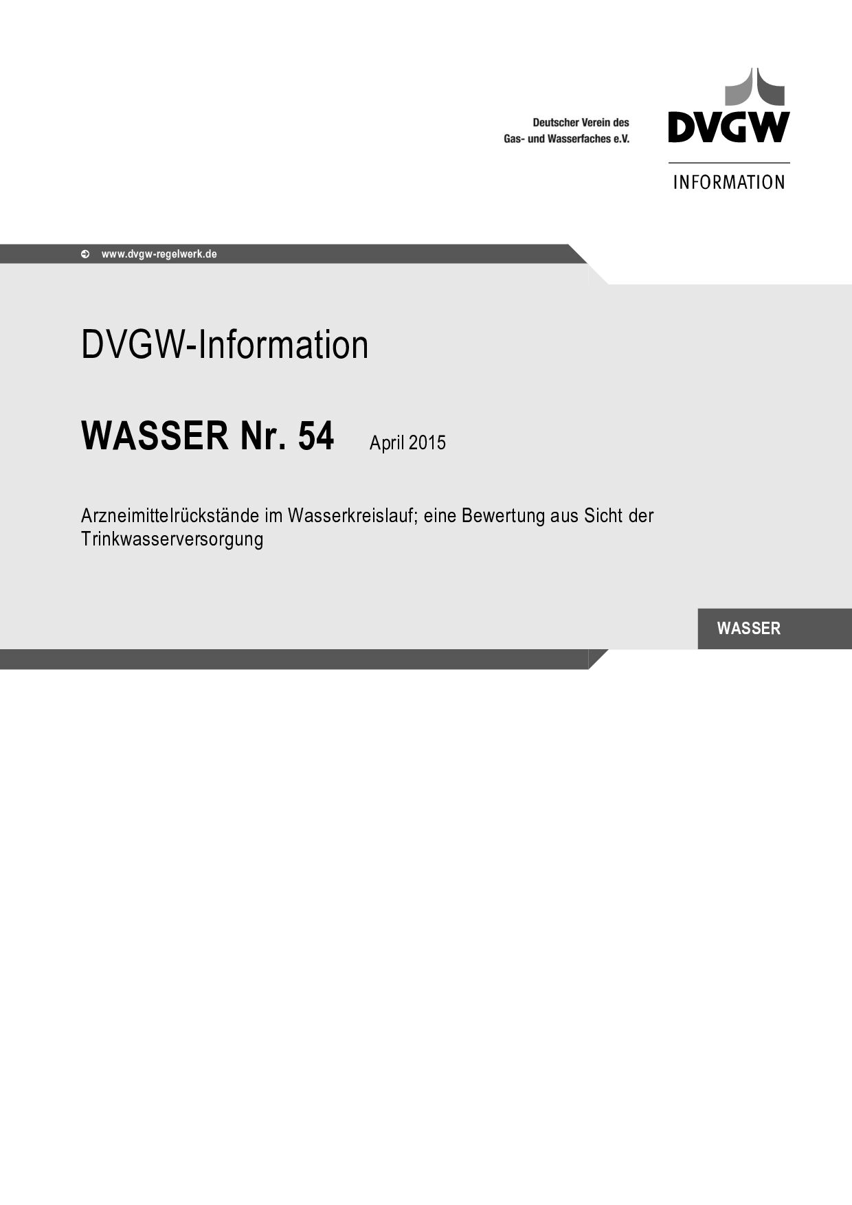 DVGW W Information Nr 54:2015-04