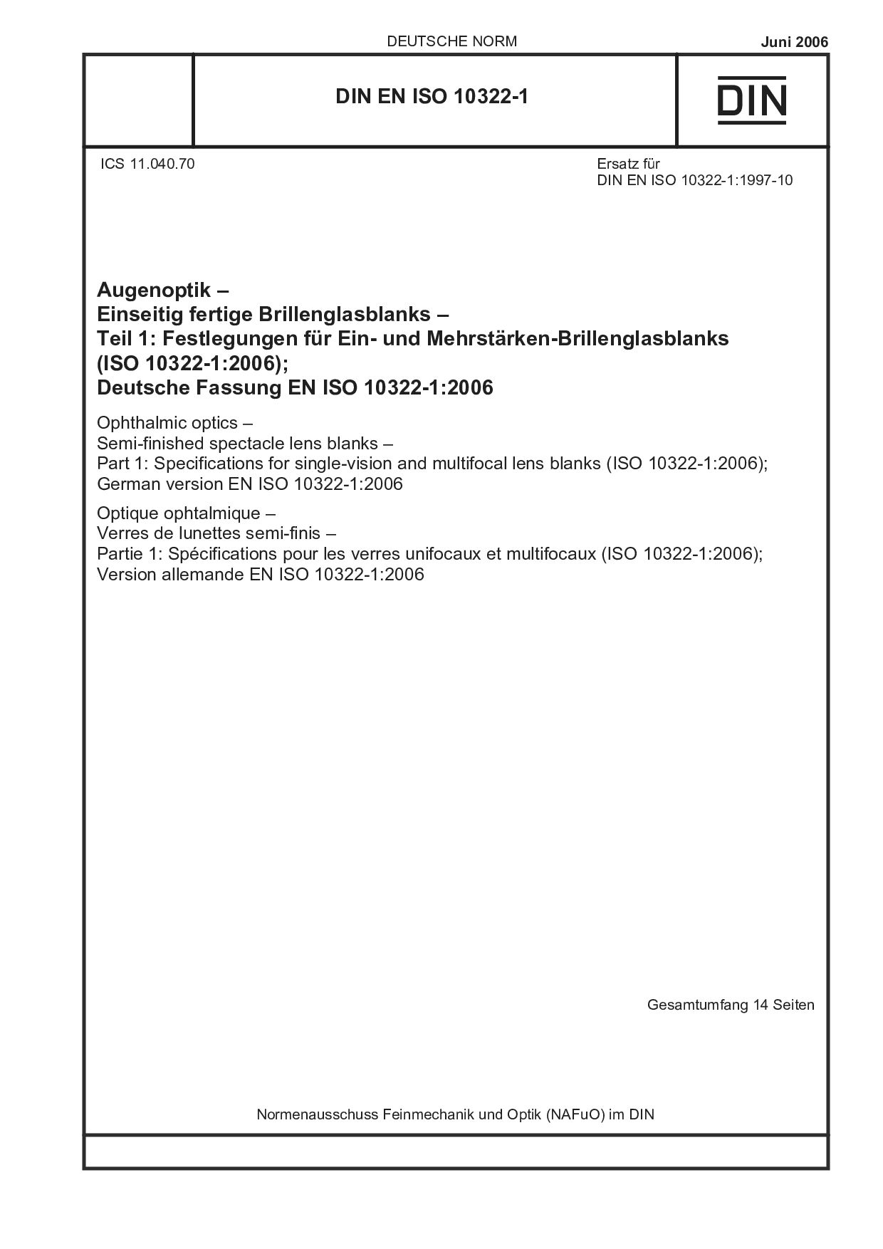 DIN EN ISO 10322-1:2006封面图