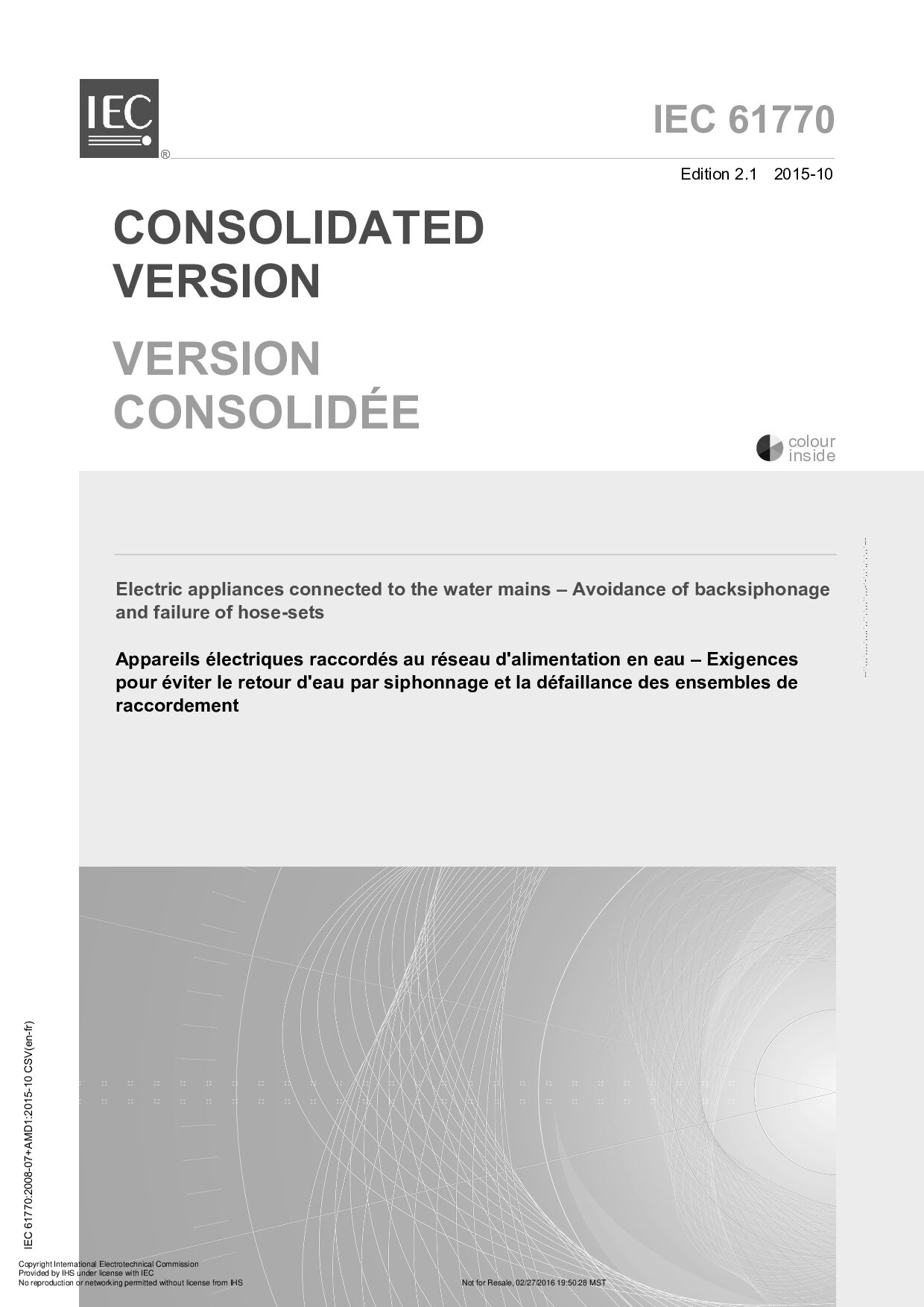 IEC 61770:2015封面图