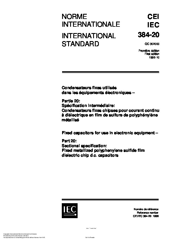 IEC 60384-20:1996封面图