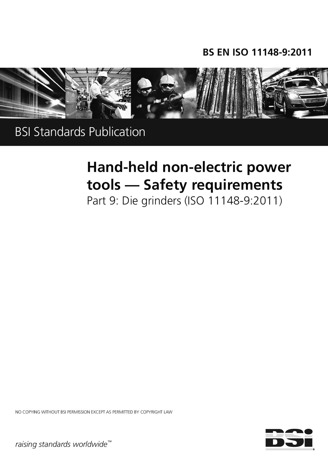 BS EN ISO 11148-9:2011