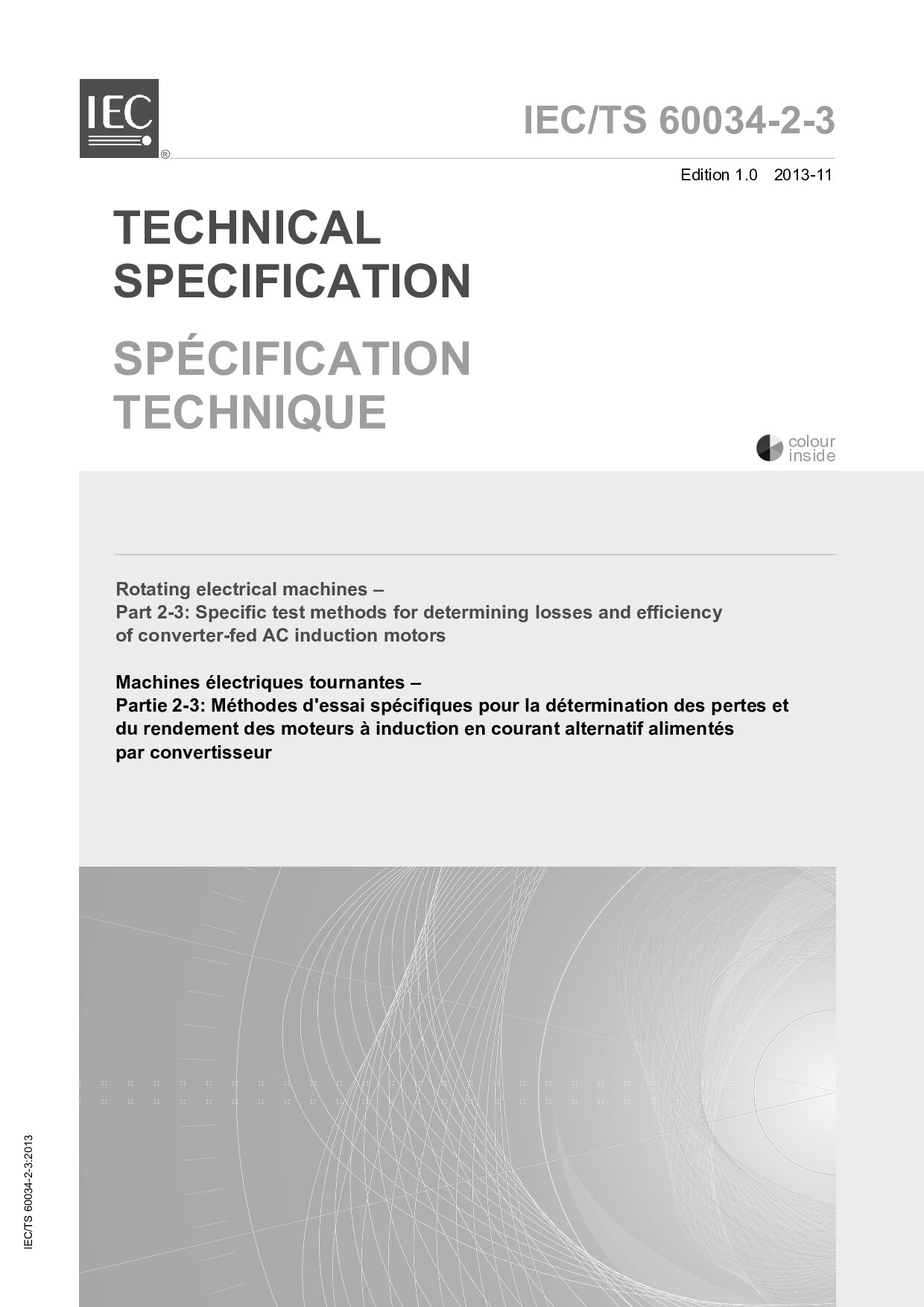 IEC TS 60034-2-3:2013封面图