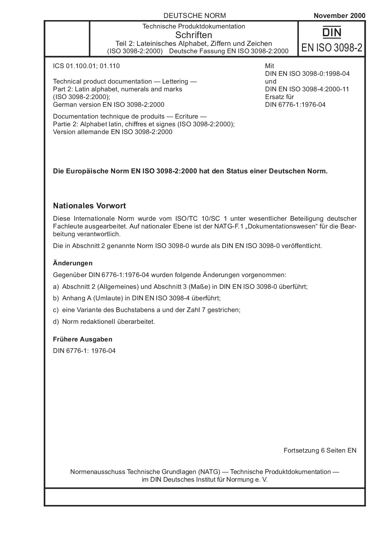 DIN EN ISO 3098-2:2000封面图