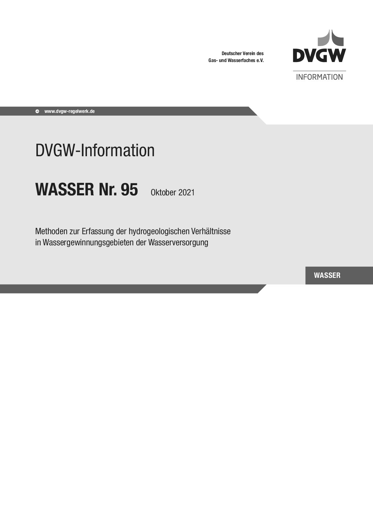 DVGW W Information Nr 95:2021-10