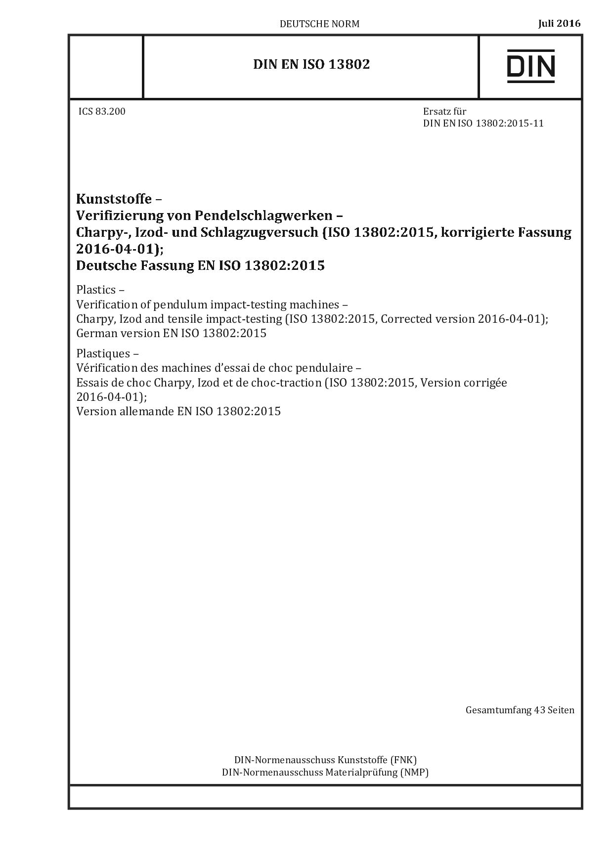 DIN EN ISO 13802:2016-07封面图