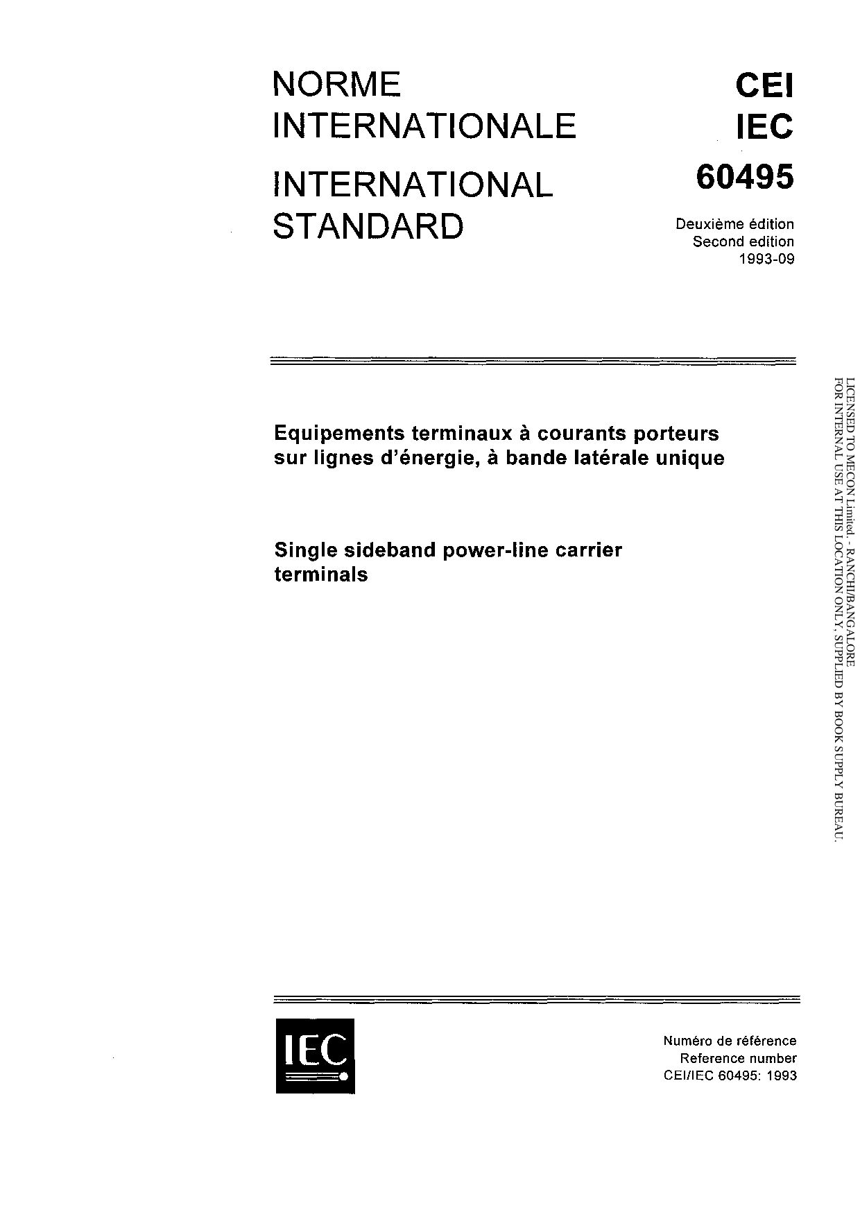 IEC 60495:1993