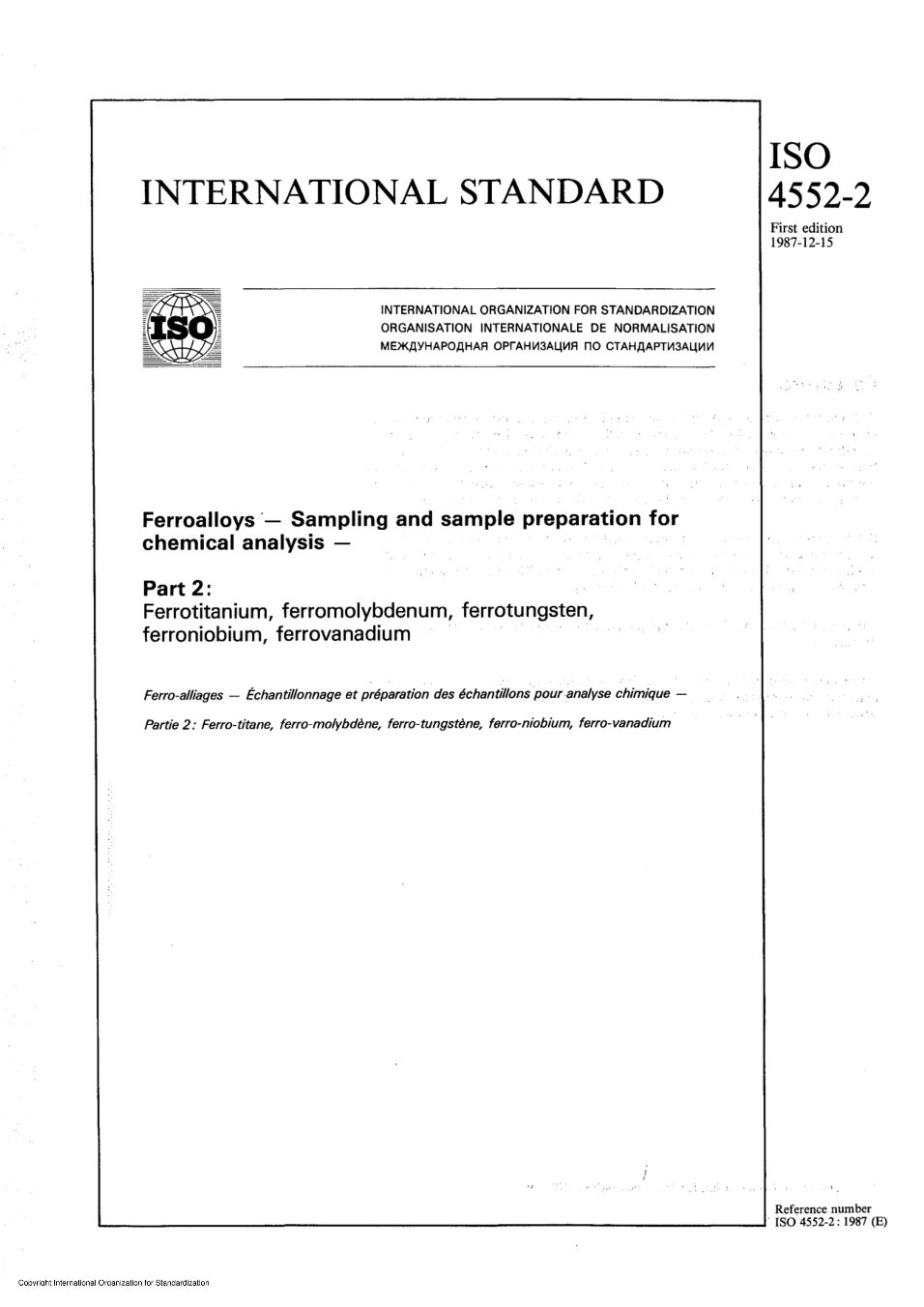 ISO 4552-2:1987封面图