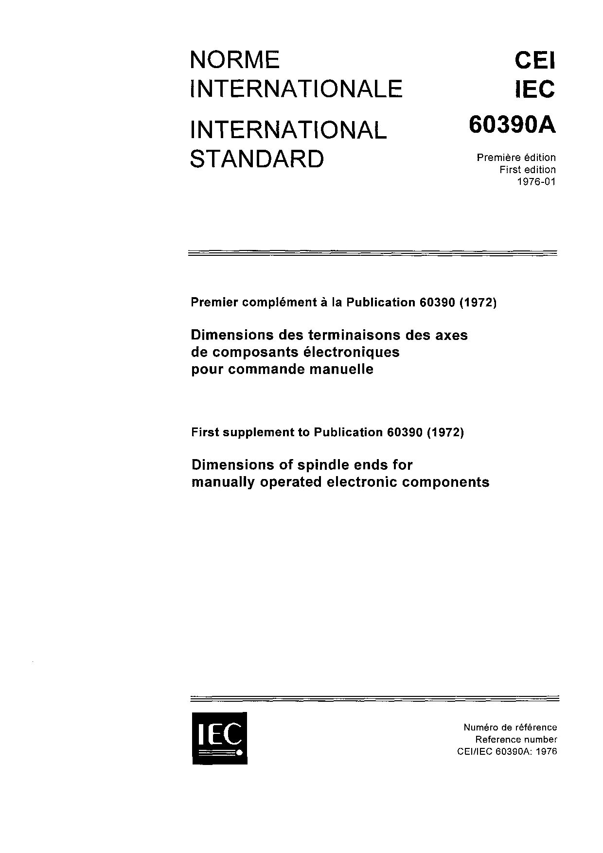IEC 60390A:1976