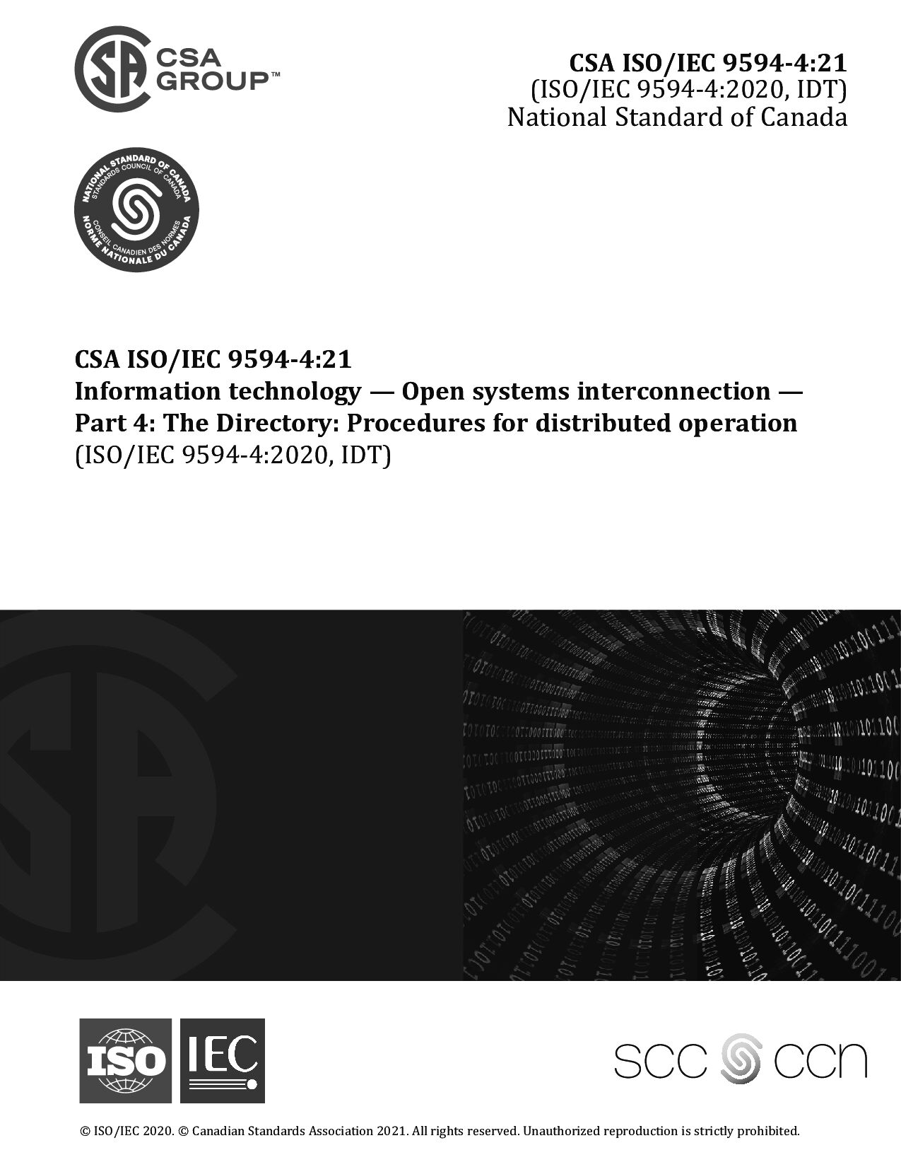 CSA ISO/IEC 9594-4:2021