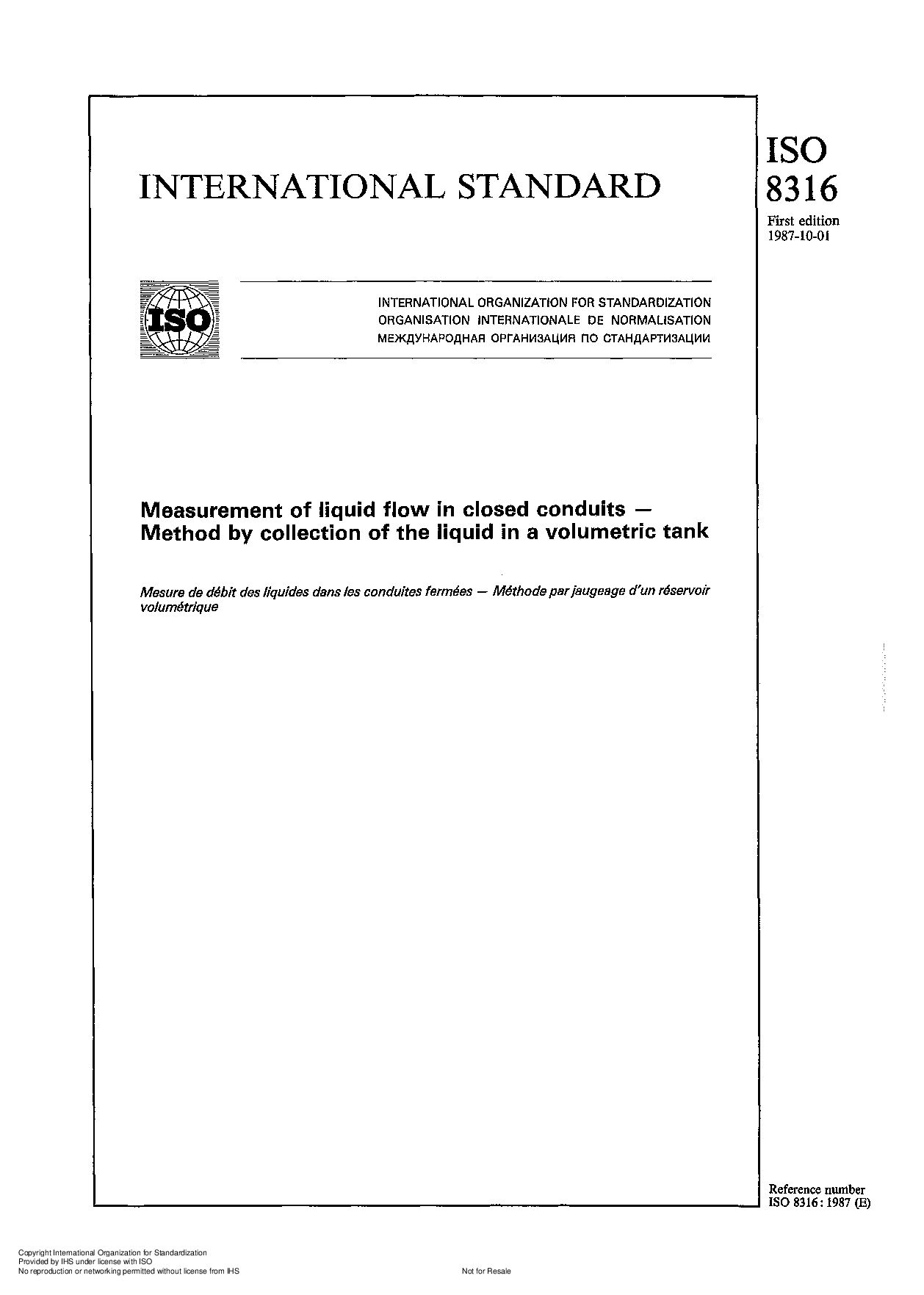 ISO 8316:1987