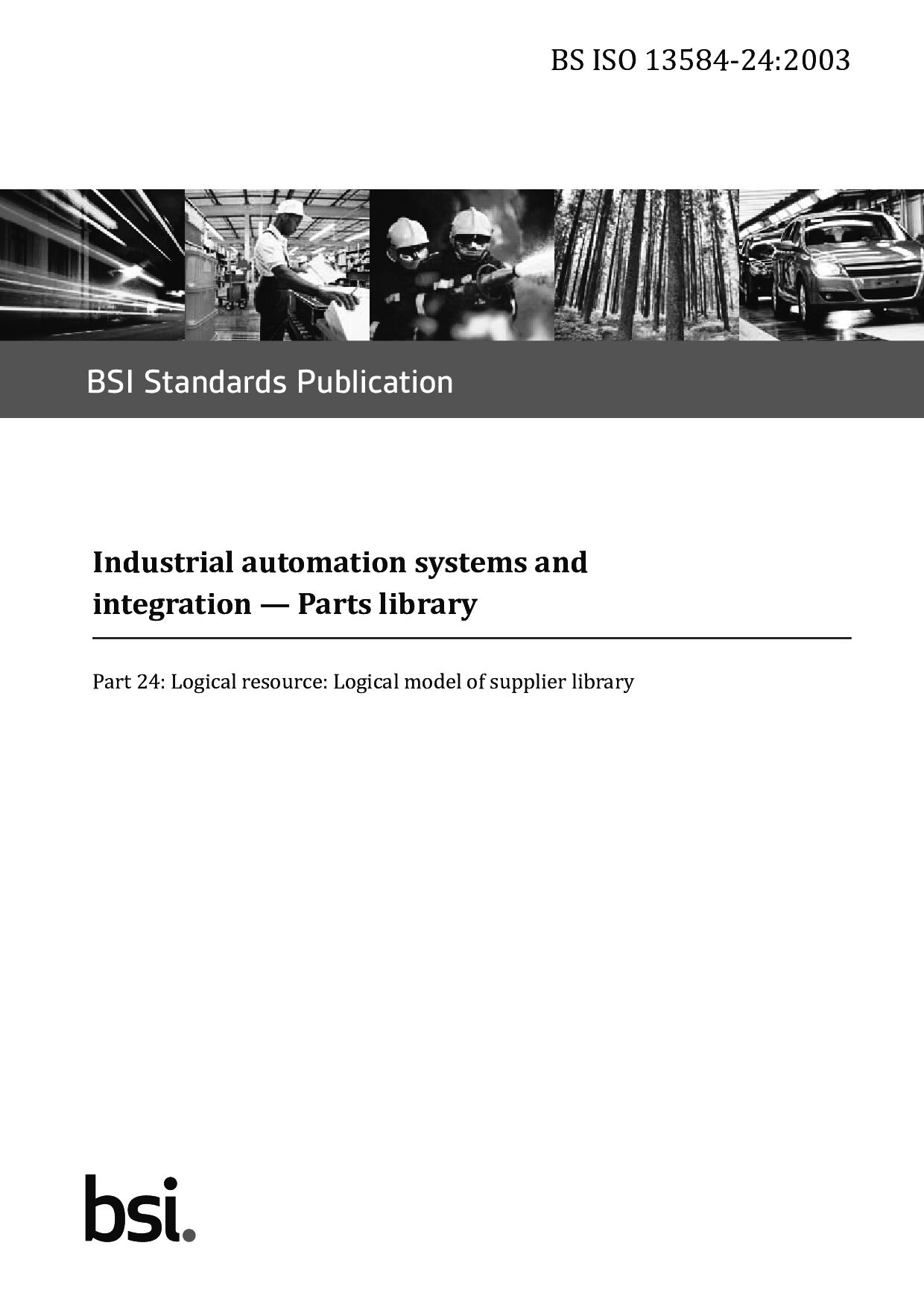 BS ISO 13584-24:2003
