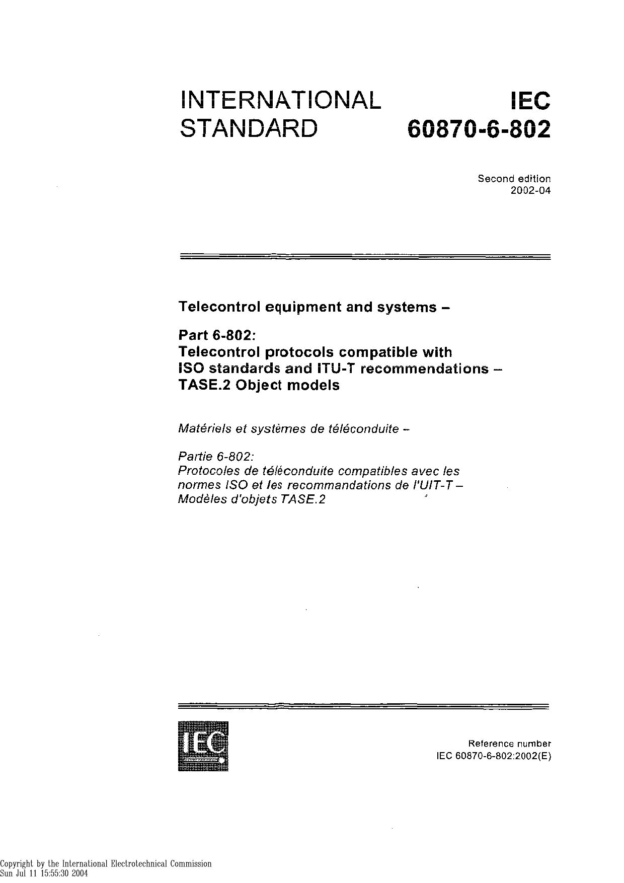 IEC 60870-6-802:2002封面图