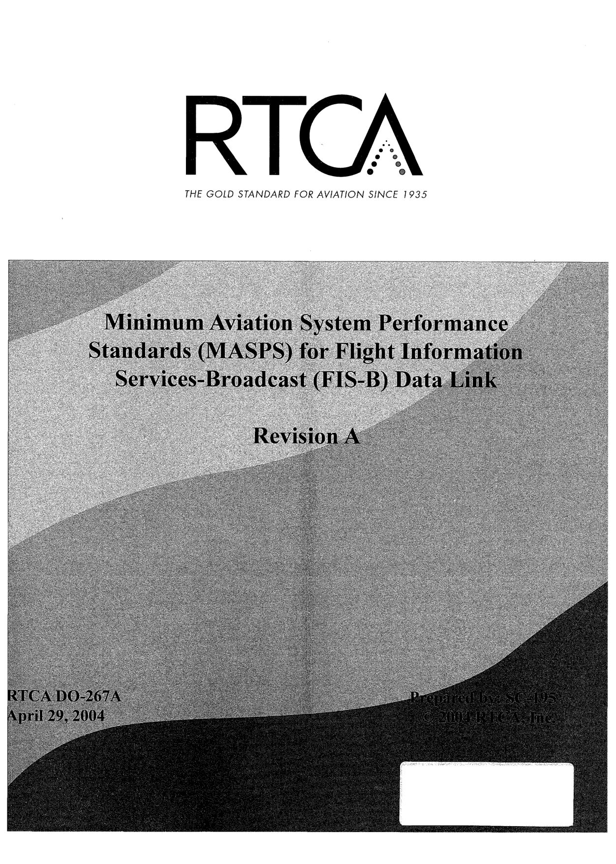 RTCA DO-267A-2004封面图