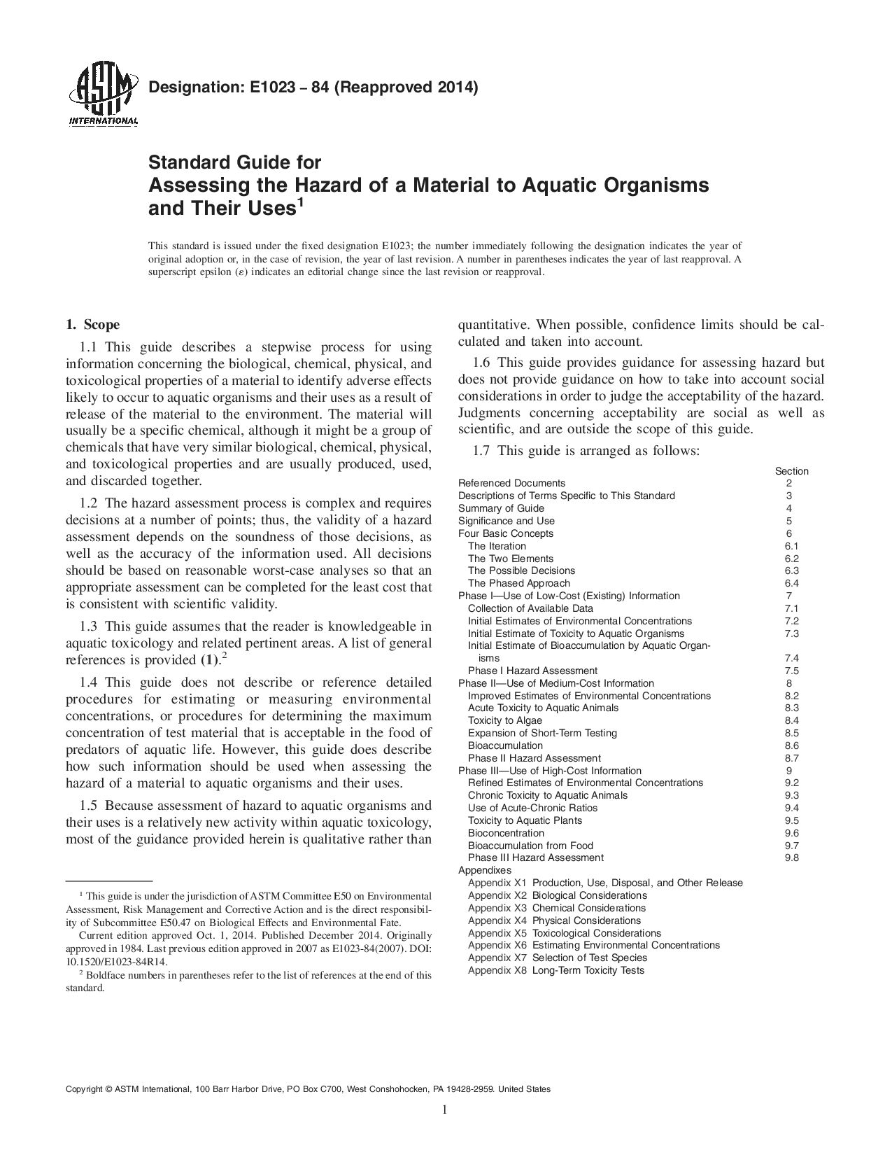 ASTM E1023-84(2014)封面图