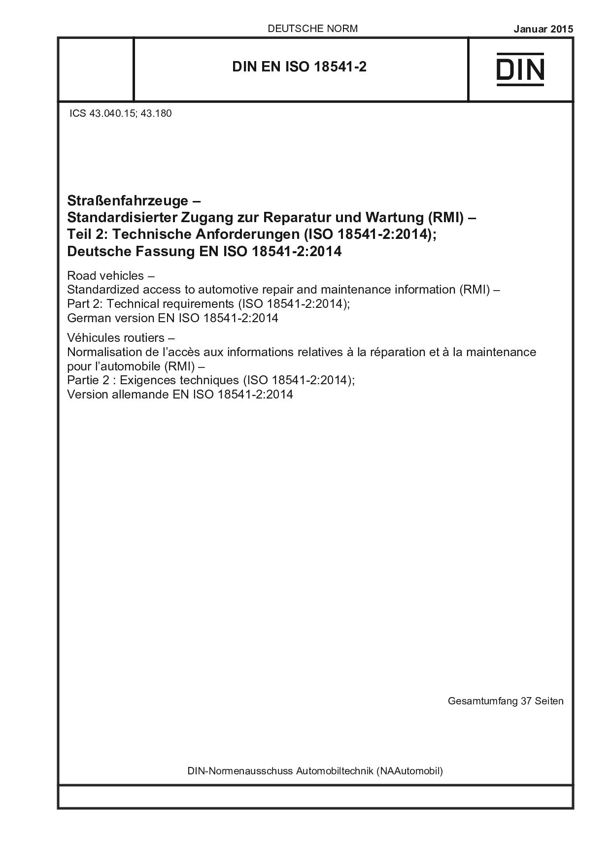 DIN EN ISO 18541-2:2015封面图