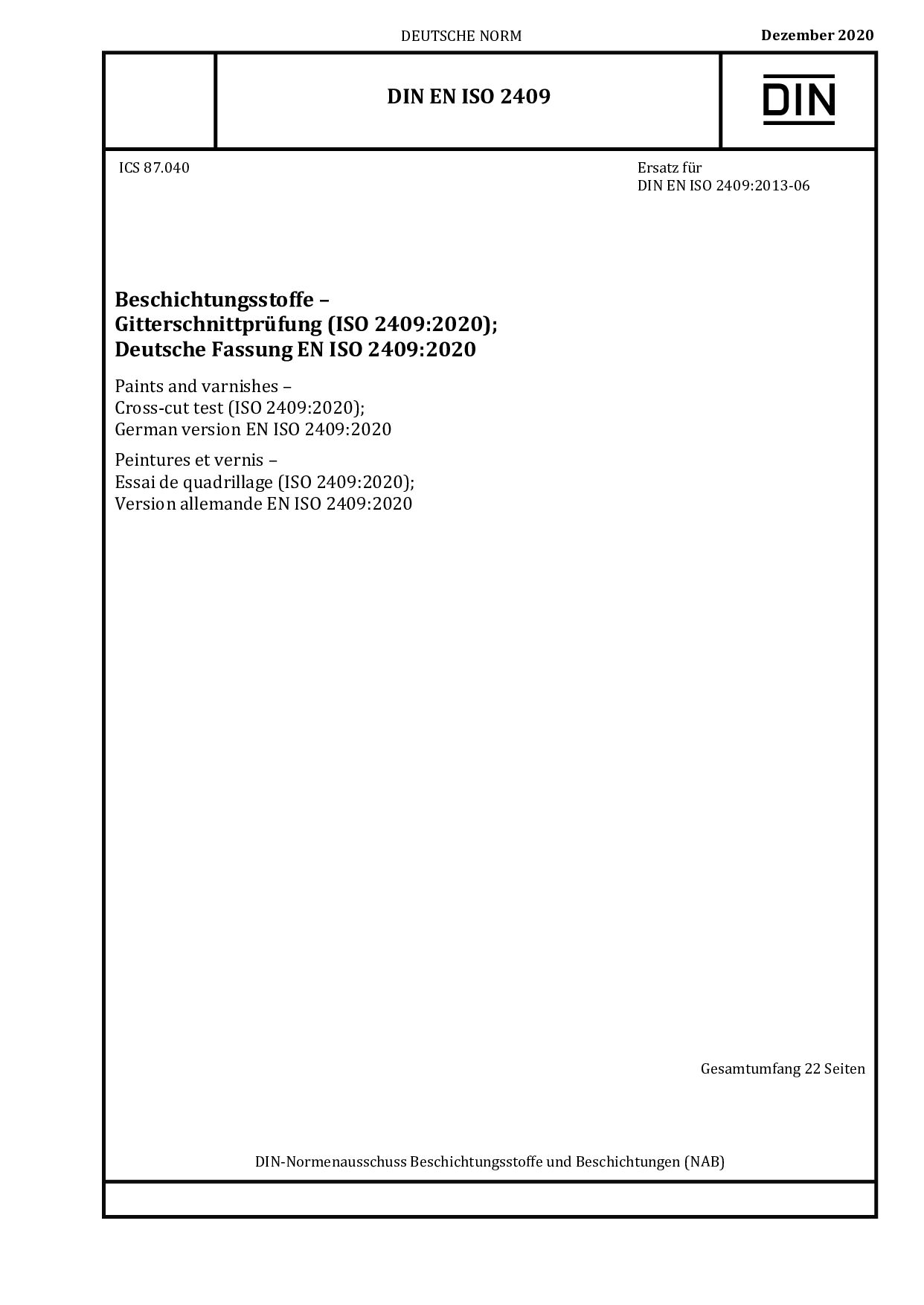 DIN EN ISO 2409:2020-12封面图