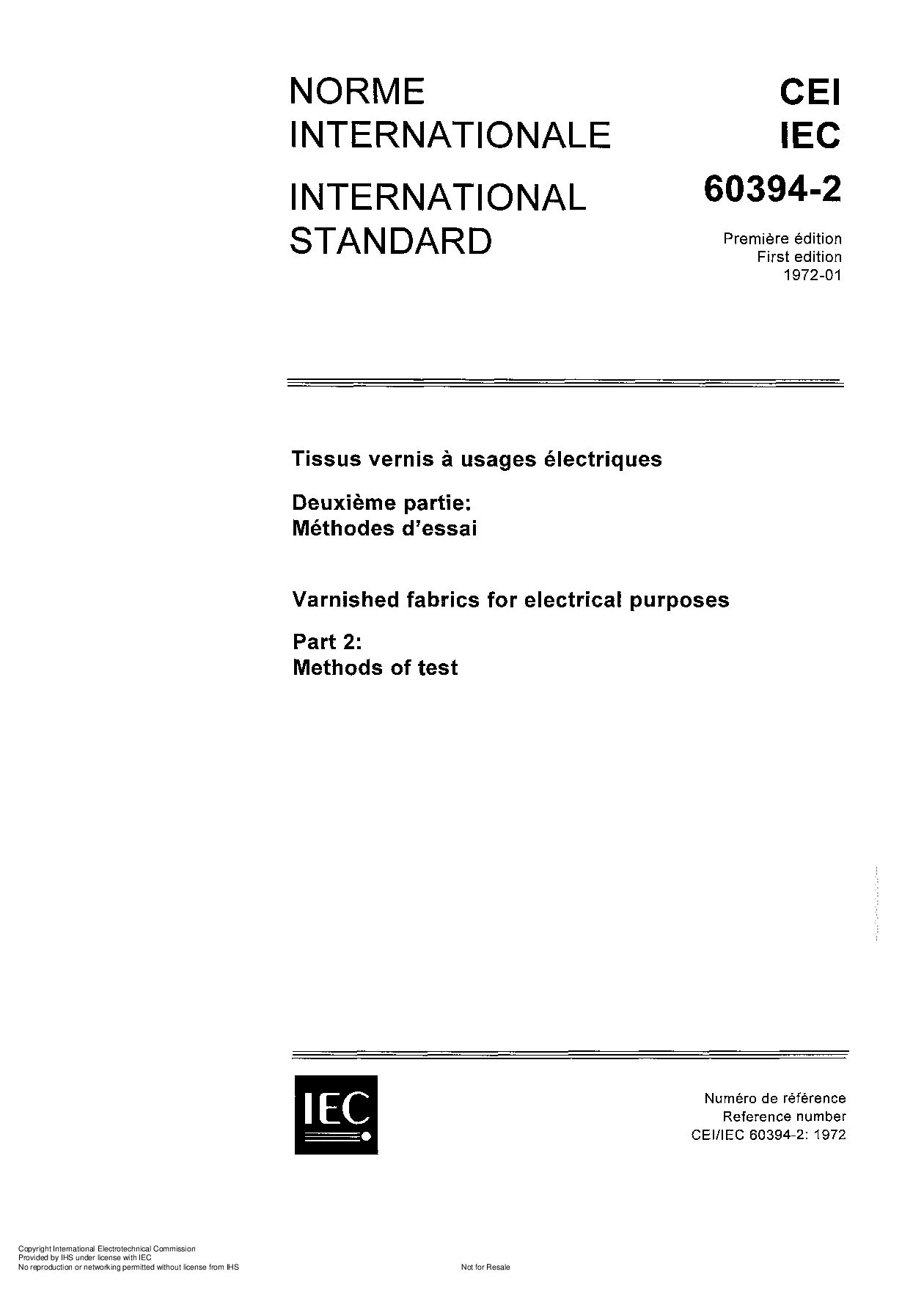 IEC 60394-2:1972封面图