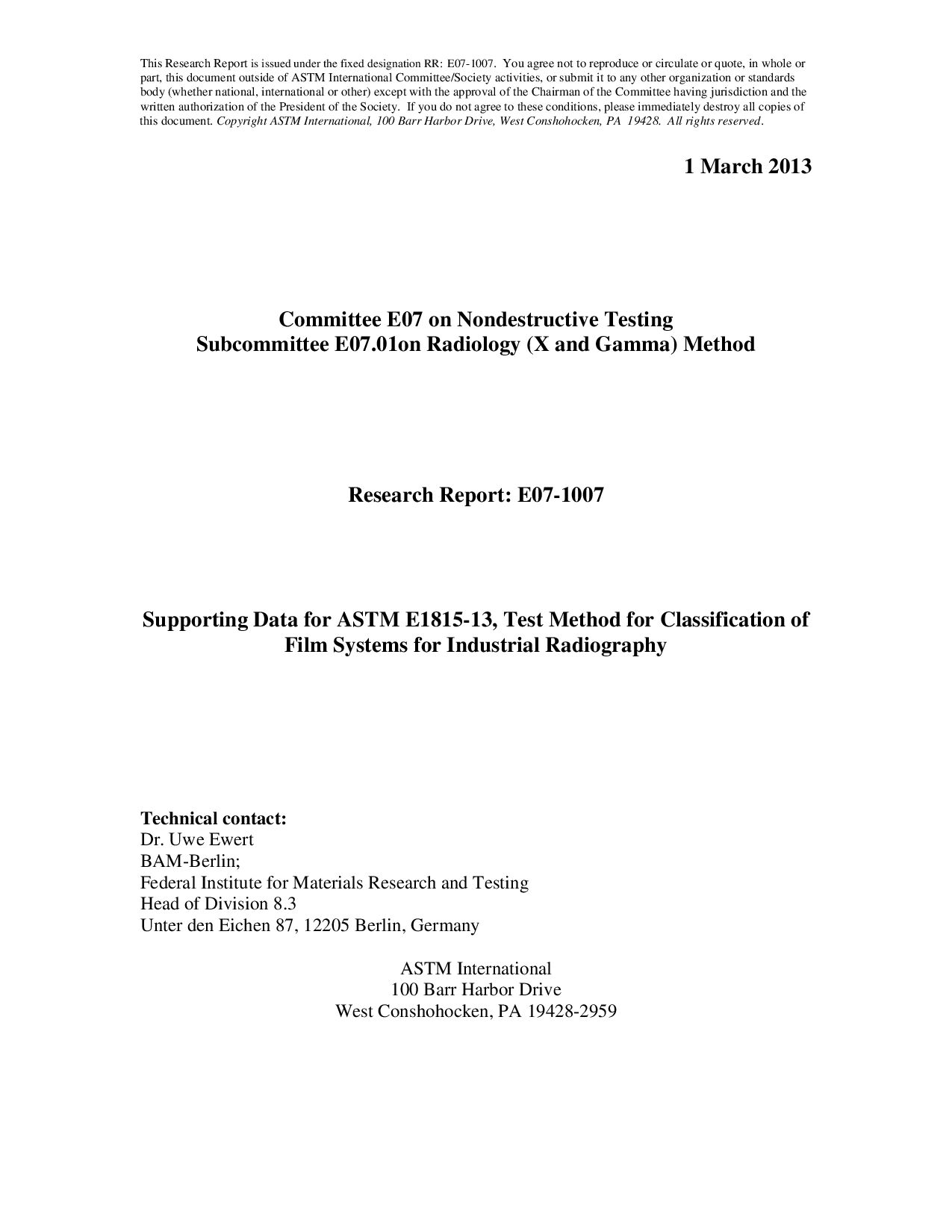 ASTM RR-E07-1007 2013封面图