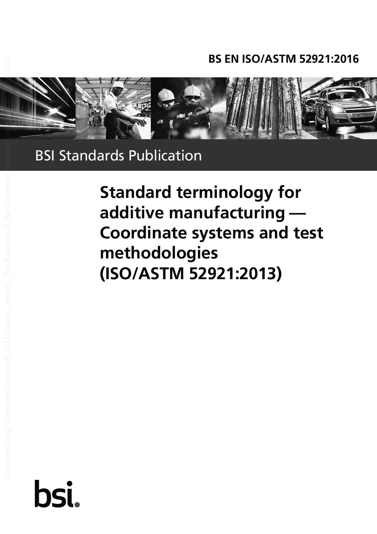 BS EN ISO/ASTM 52921:2016封面图