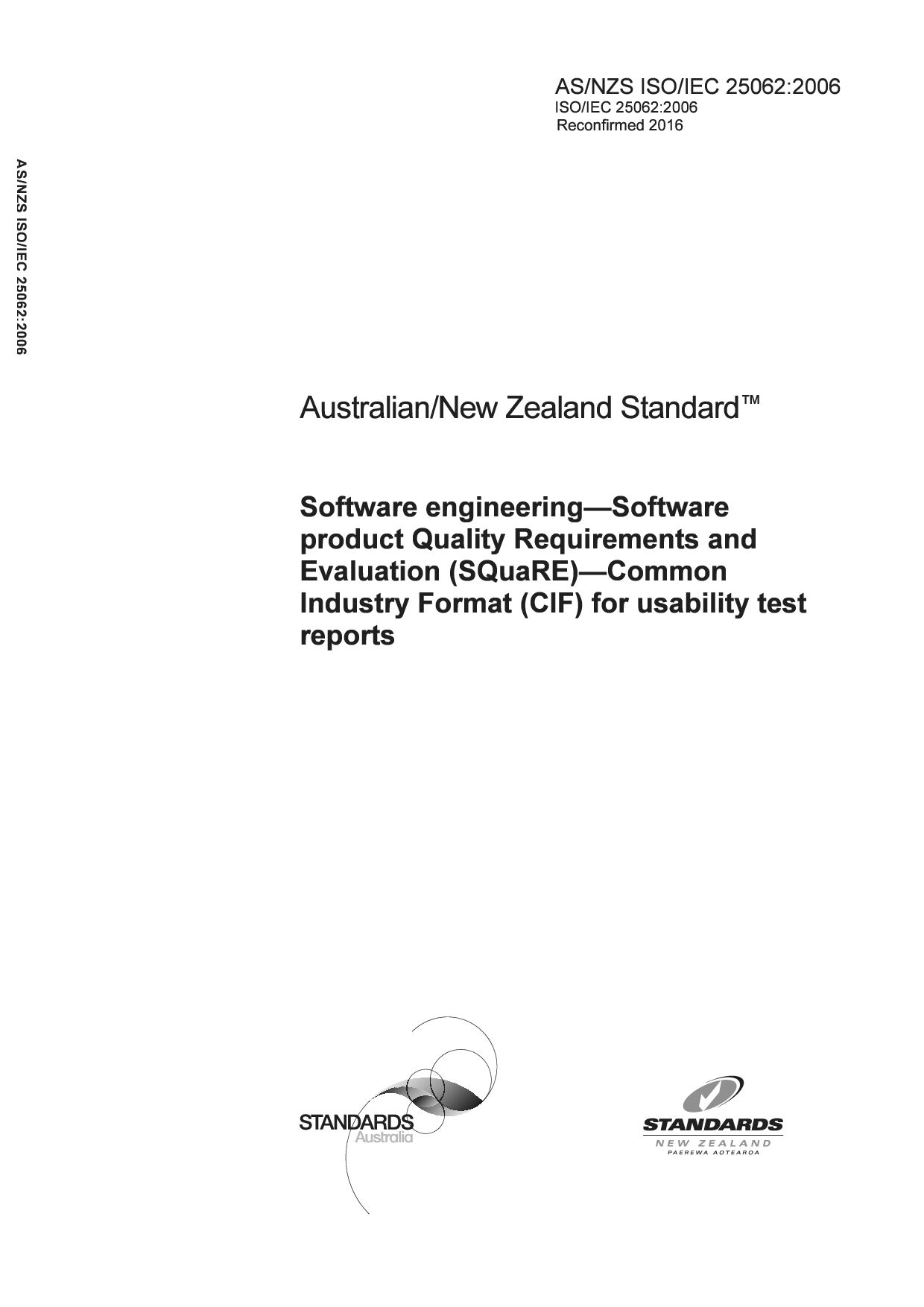AS/NZS ISO/IEC 25062:2006(R2016)