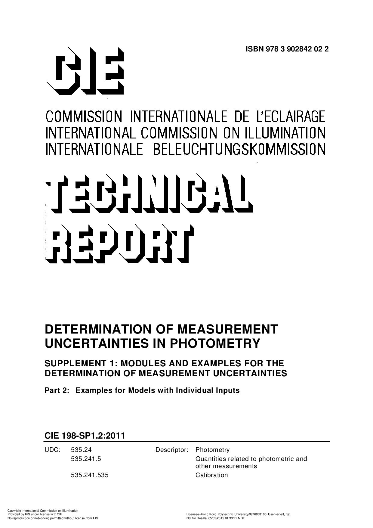 CIE 198-SP1.2-2011封面图