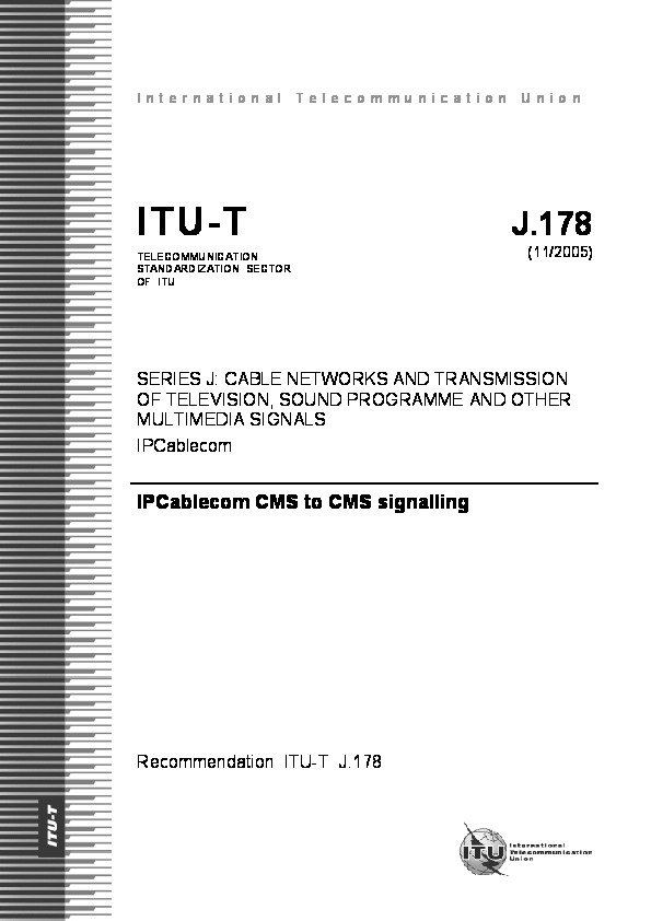 ITU-T J.178-2005封面图
