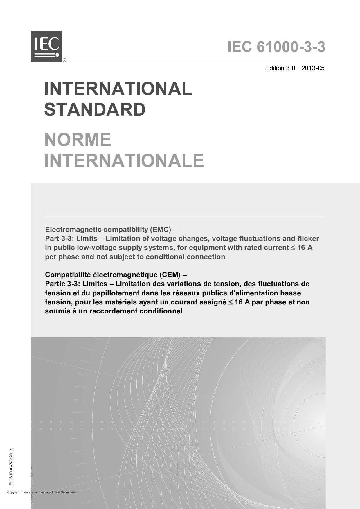 IEC 61000-3-3:2013封面图