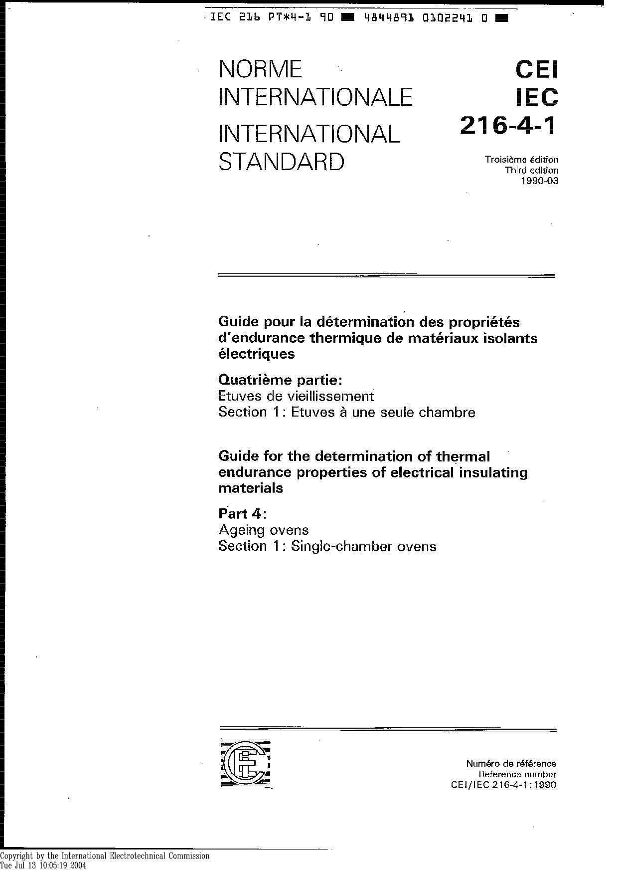 IEC 60216-4-1:1990封面图