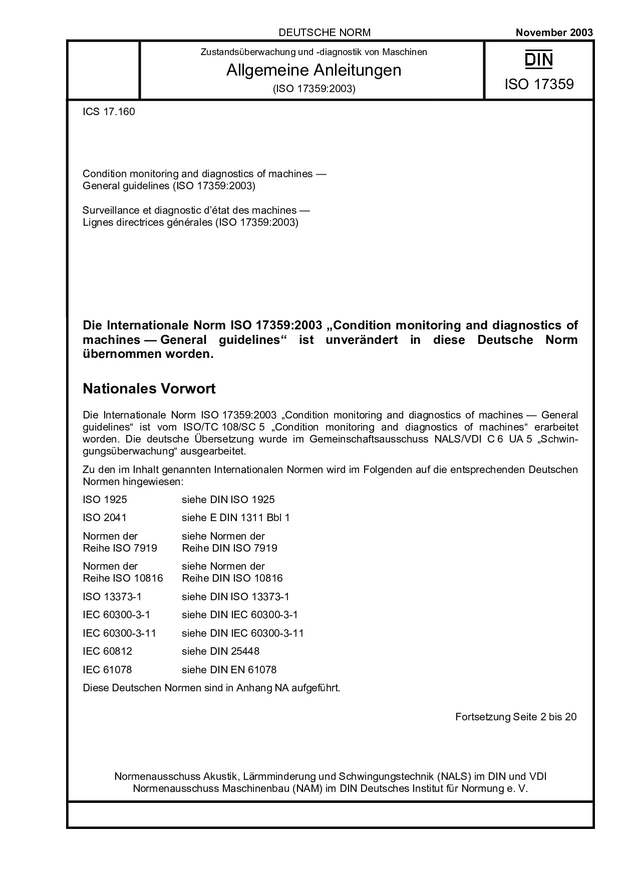 DIN ISO 17359:2003-11封面图