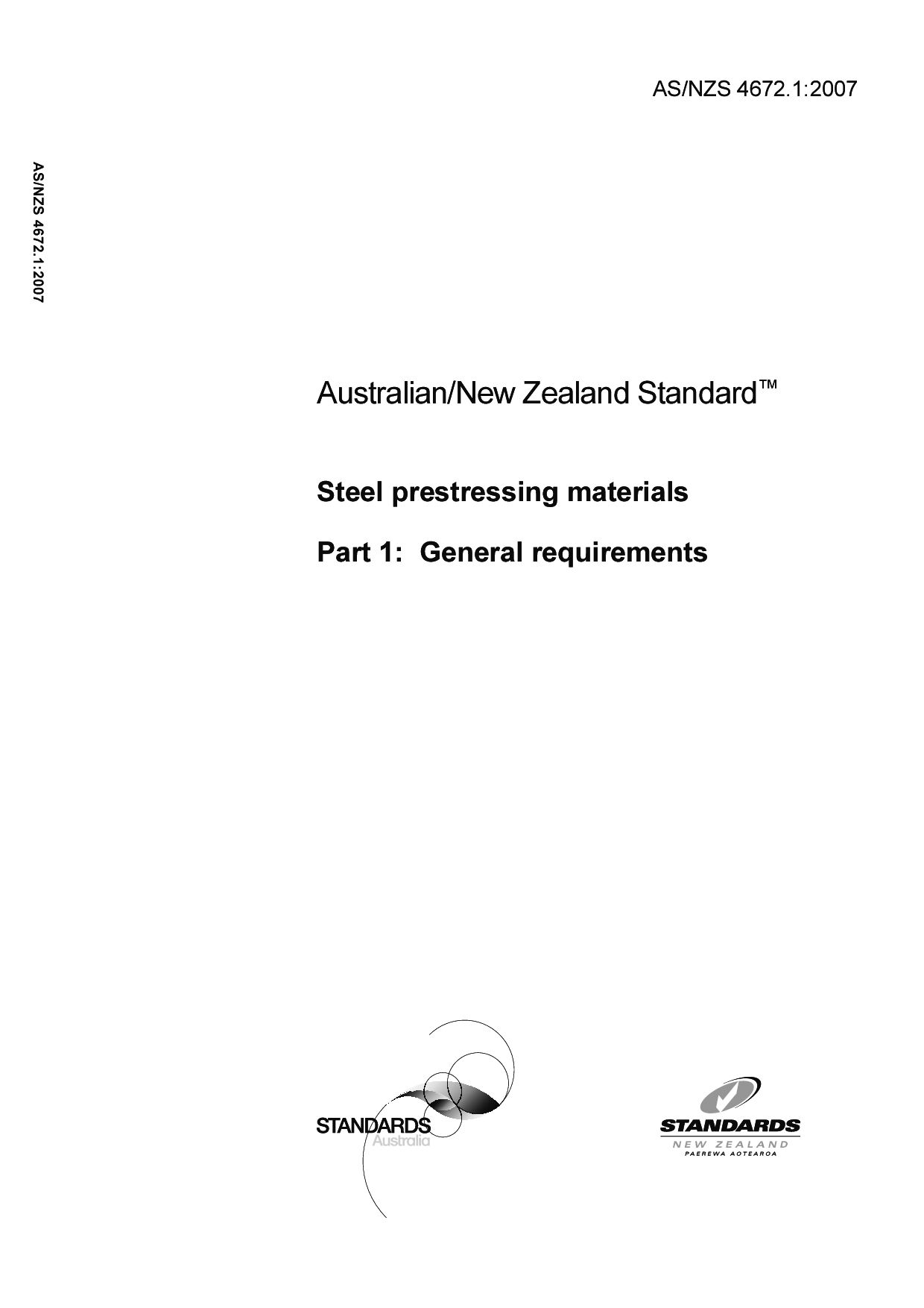 AS/NZS 4672.1:2007封面图