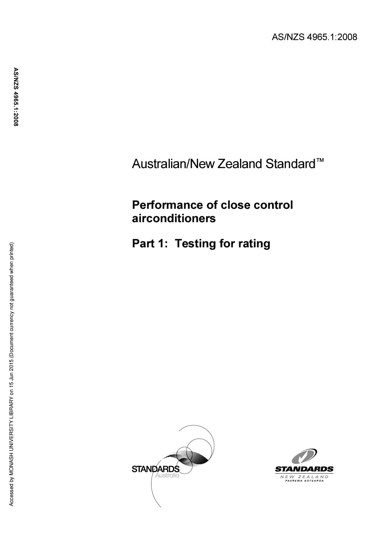 AS/NZS 4965.1:2008封面图