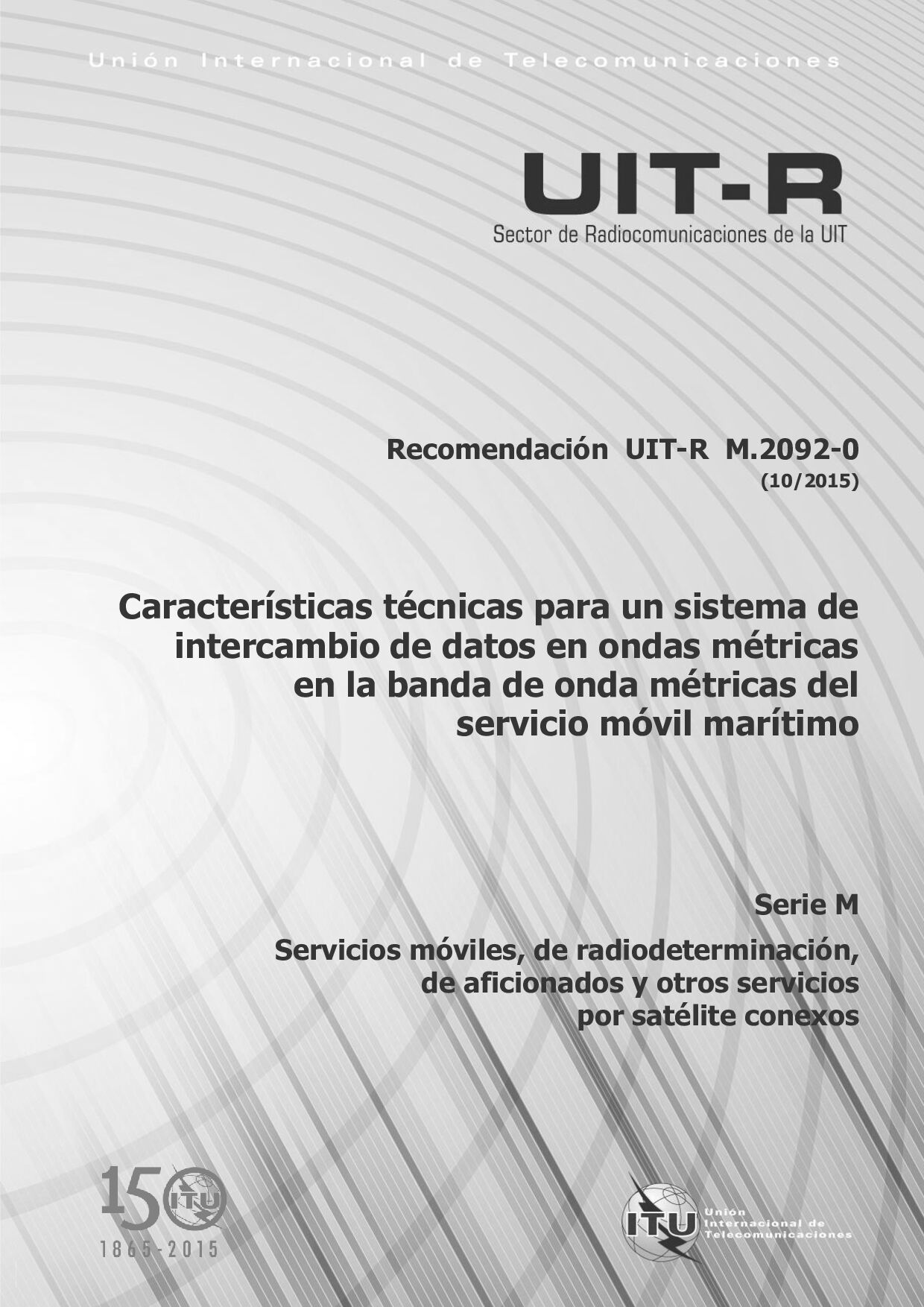ITU-R M.2092-0 SPANISH-2015封面图