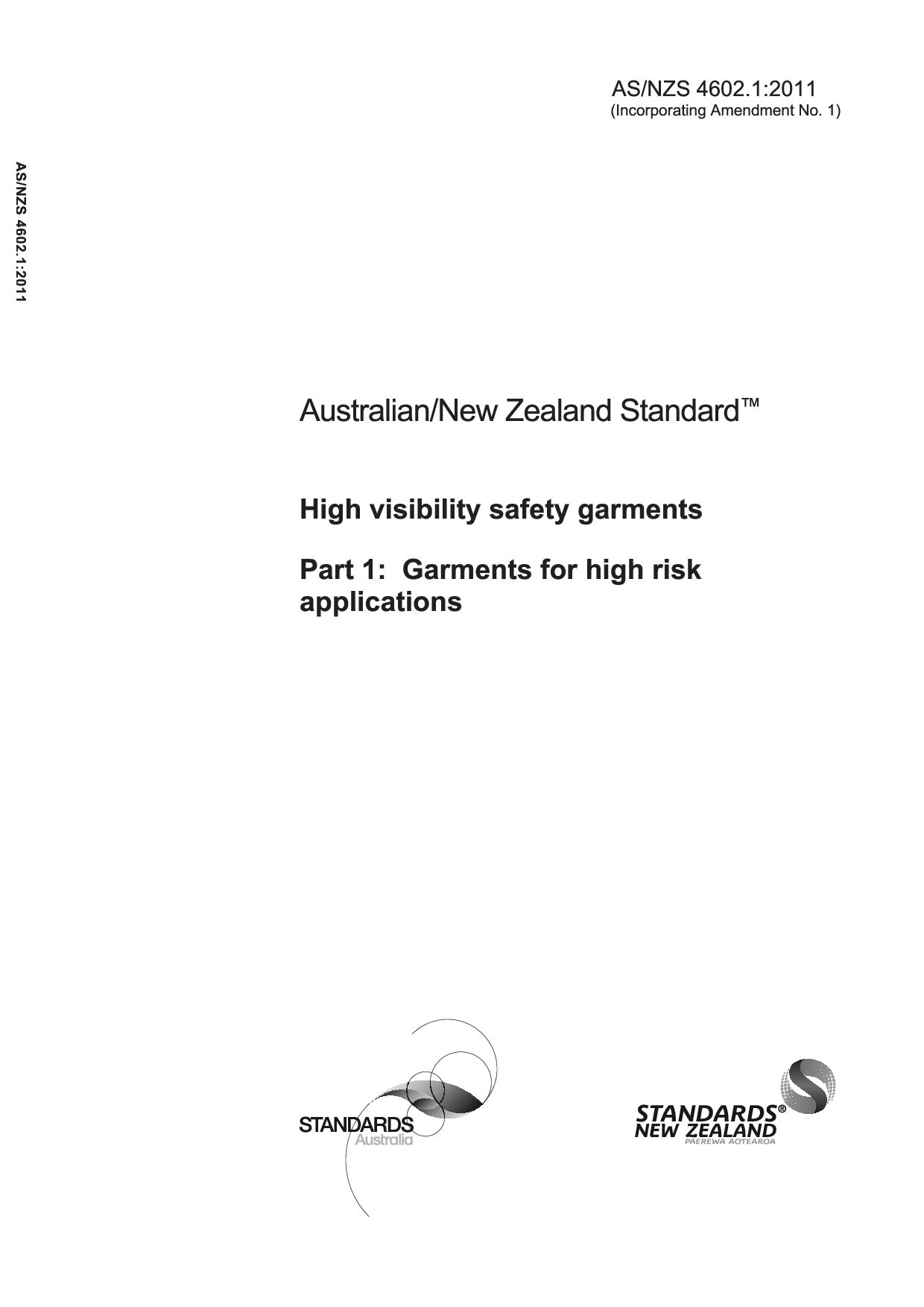 AS/NZS 4602.1:2011(R2016)封面图