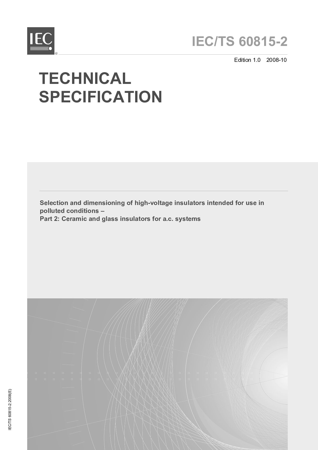 IEC TS 60815-2:2008封面图