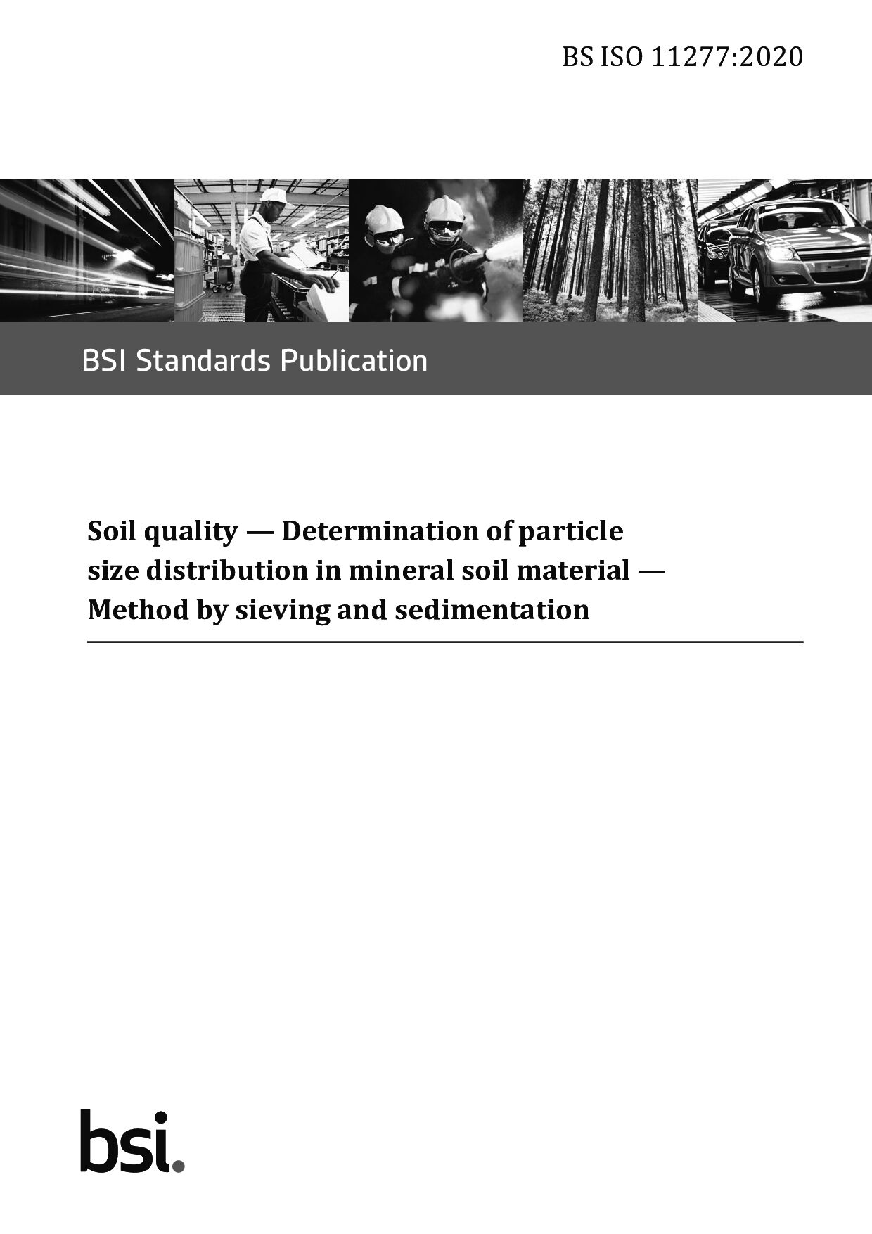 BS ISO 11277:2020